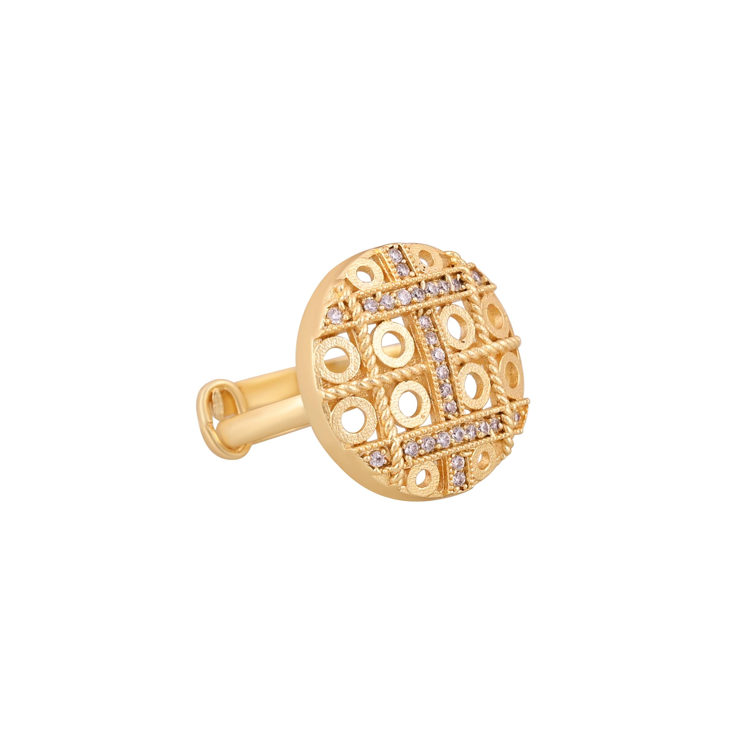 Jewelry/Gold Plated Adjustable Ring in Johkibazar - Elevate Your Style - Image 1