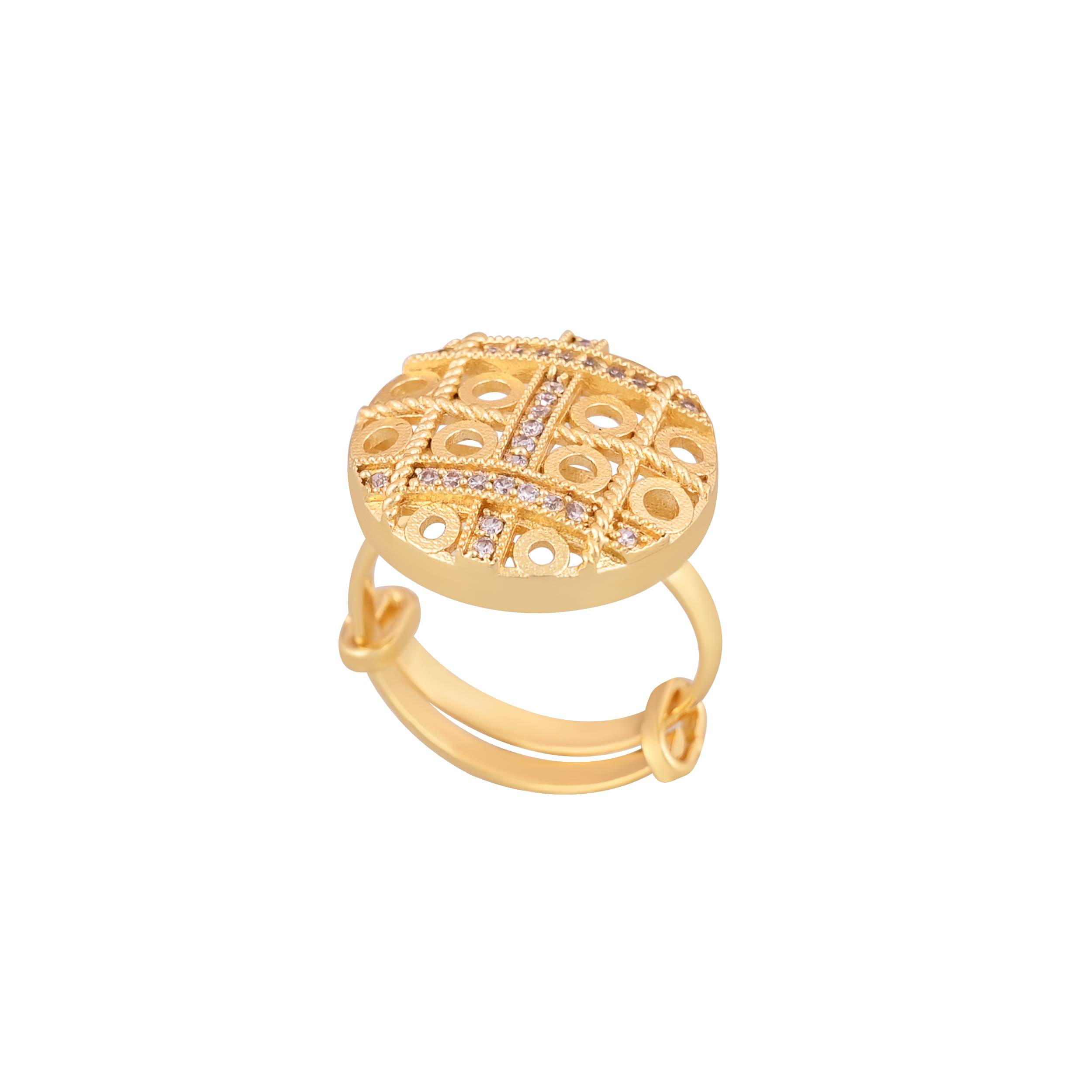 Jewelry/Gold Plated Adjustable Ring in Johkibazar - Elevate Your Style - Image 2