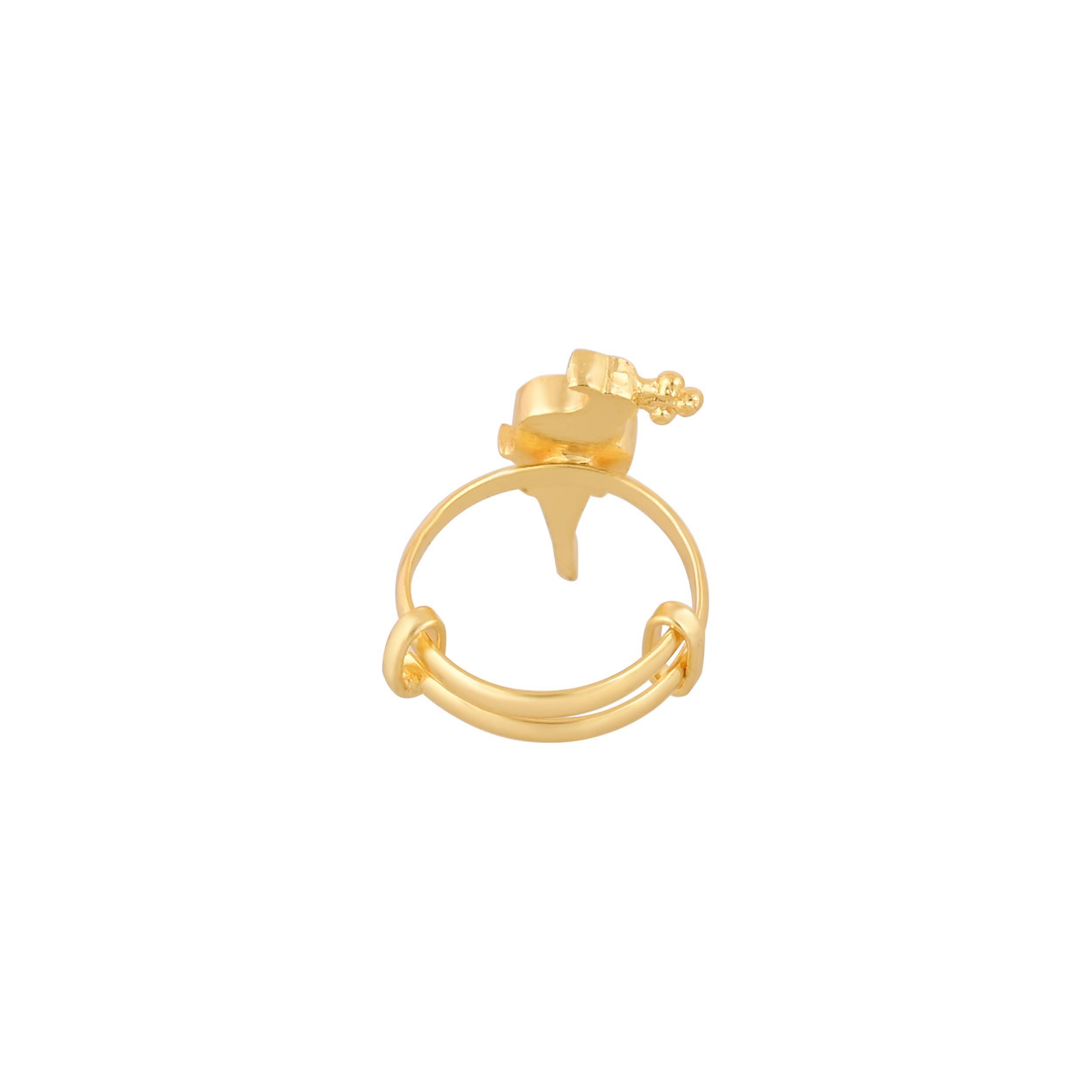 Jewelry/Gold Plated Adjustable Parrot Ring in Johkibazar Elegant Accessory - Image 2