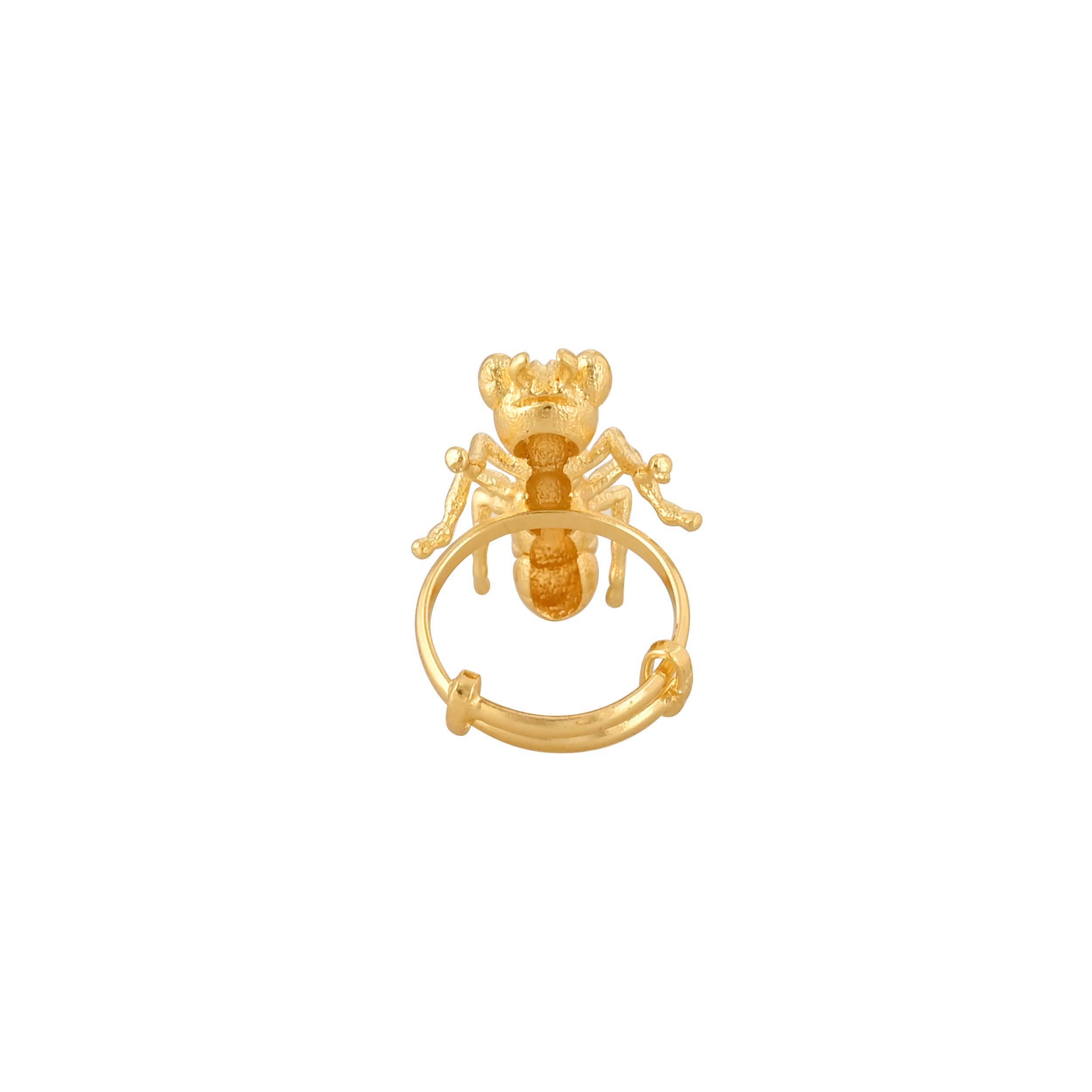 Jewelry/Gold Plated Ant Ring in Johkibazar - Elegant and Adjustable - Image 3
