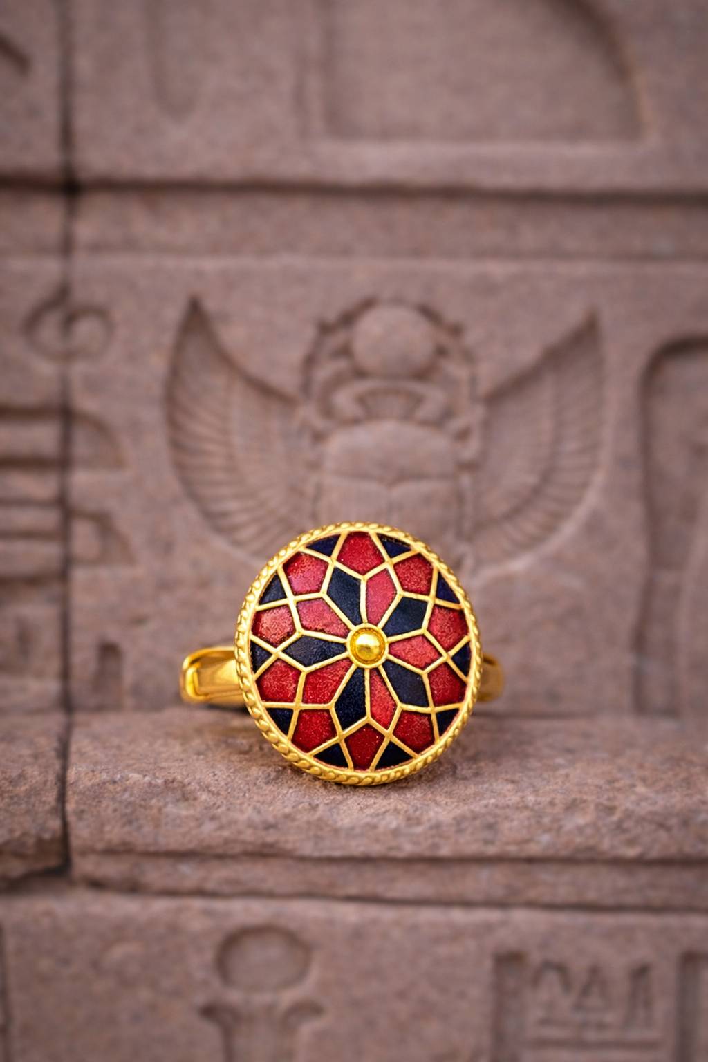  Gold Plated Adjustable Ring SANCTUARY OF JEWELS 1304 GOPALJIKA RASTA JOHKIBAZAR