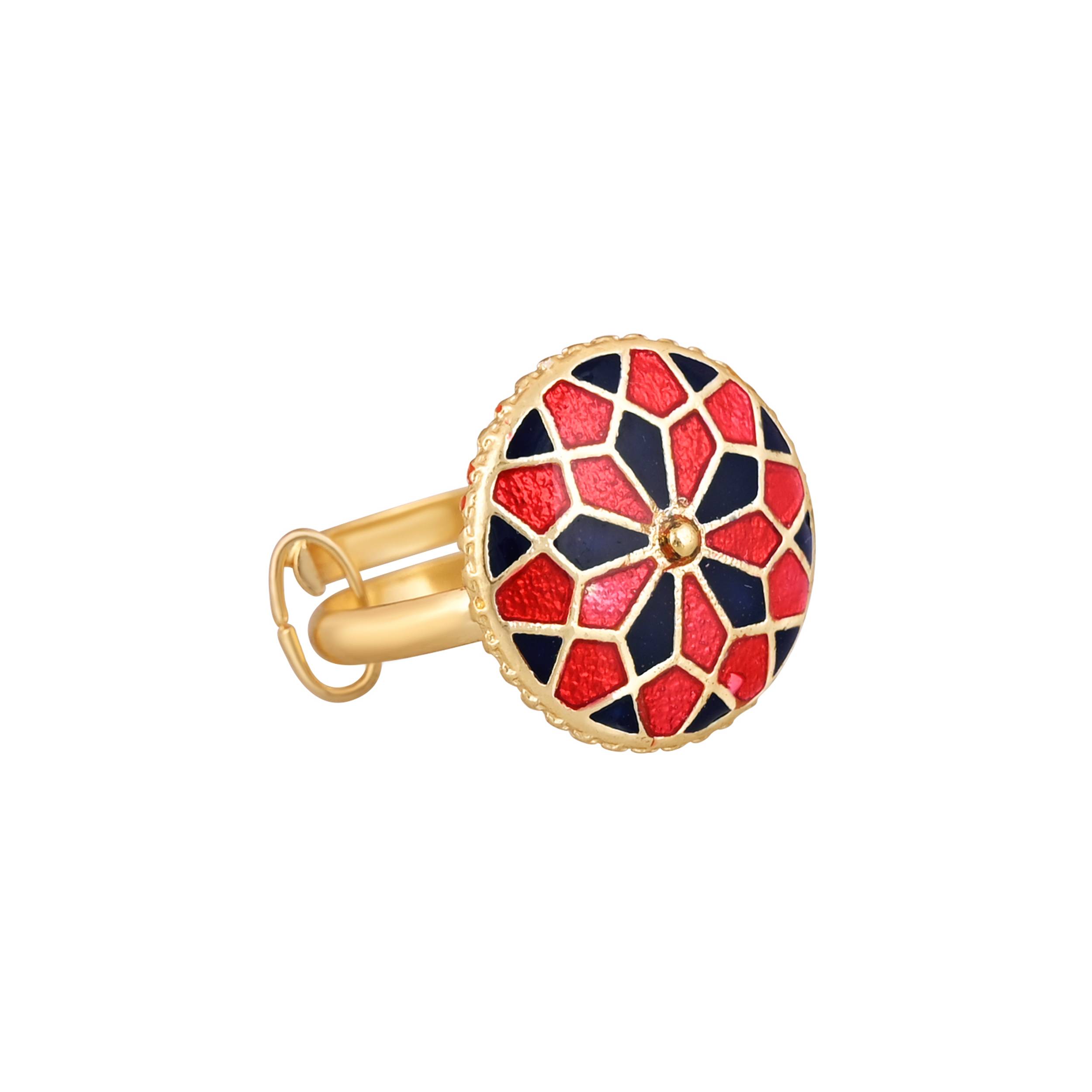 Gold Plated Adjustable Ring - Image 1