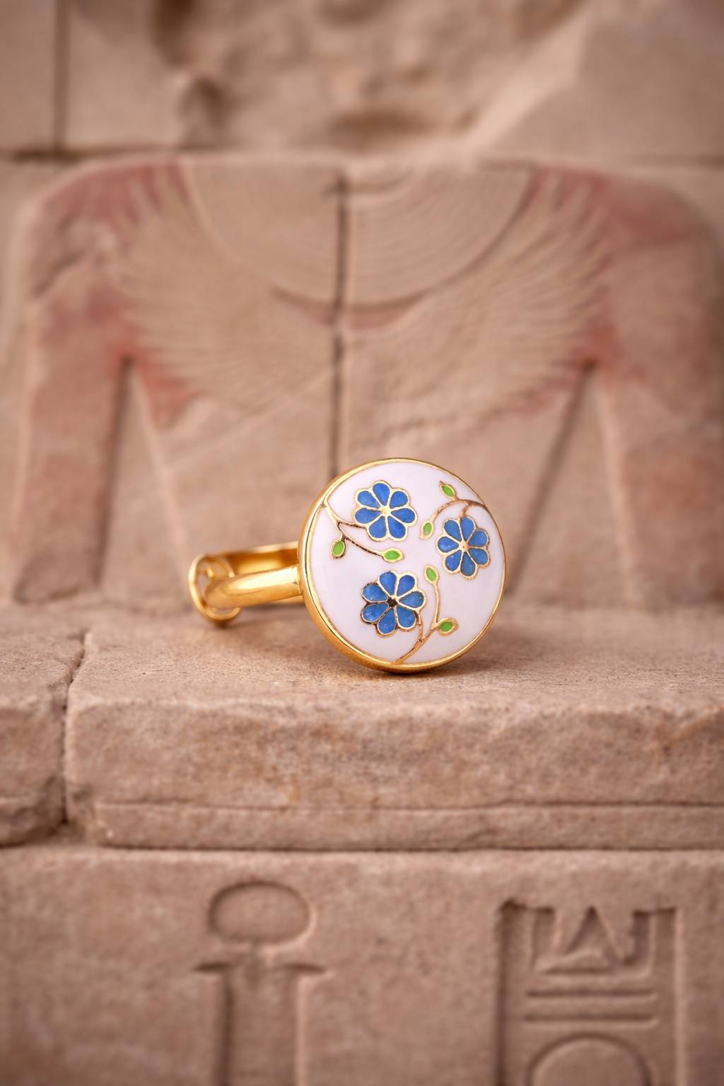  Jewelry/Gold Plated Adjustable White Ring in Johkibazar - Versatile Accessory SANCTUARY OF JEWELS 1304 GOPALJIKA RASTA JOHKIBAZAR