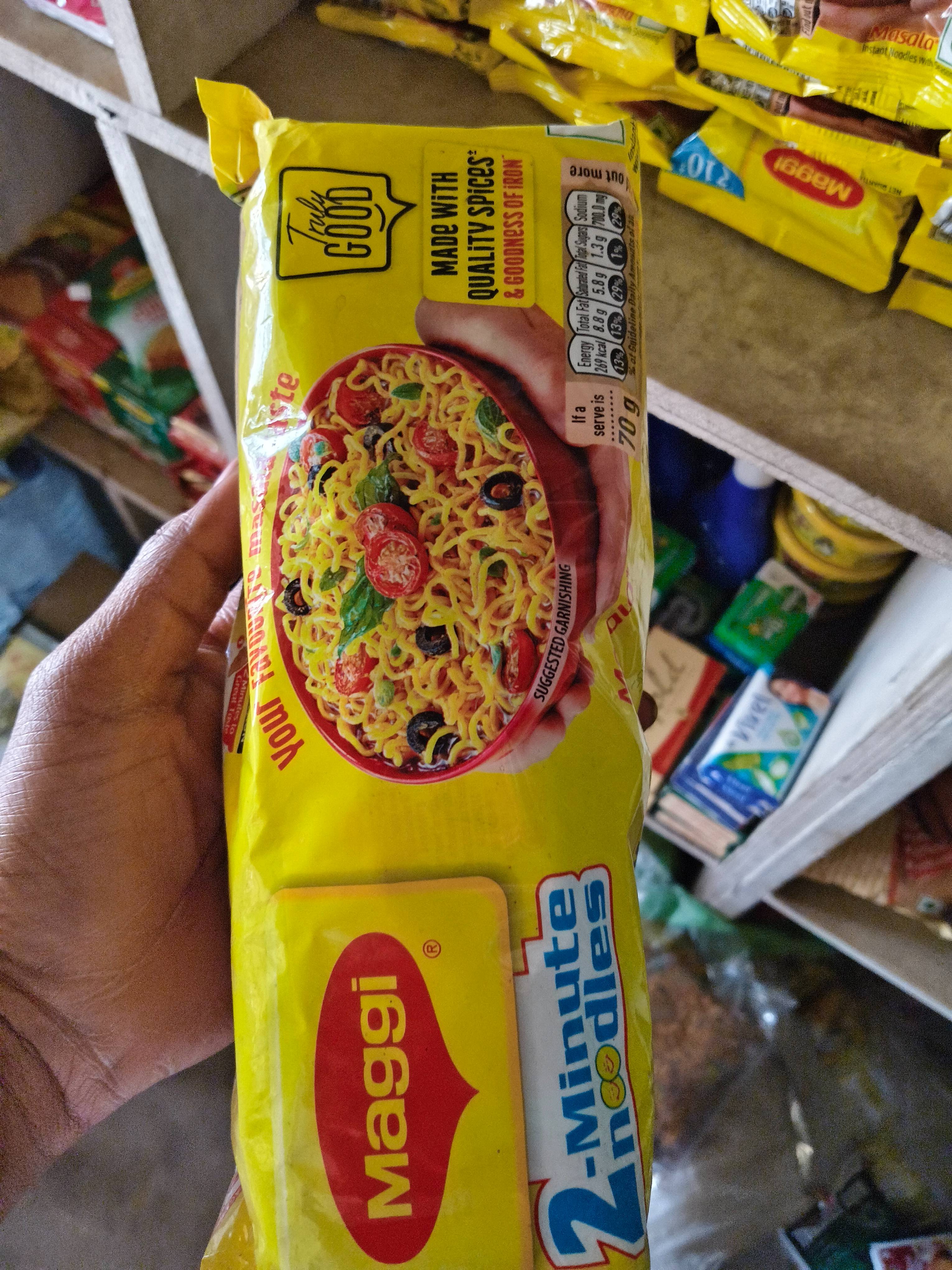 Maggi Noodles Instant 2-Minute Masala - maggi noodles in sri ram varity stor aluajharan: instant 2-minute masala - Buy Online at Sri Ram Varity Store