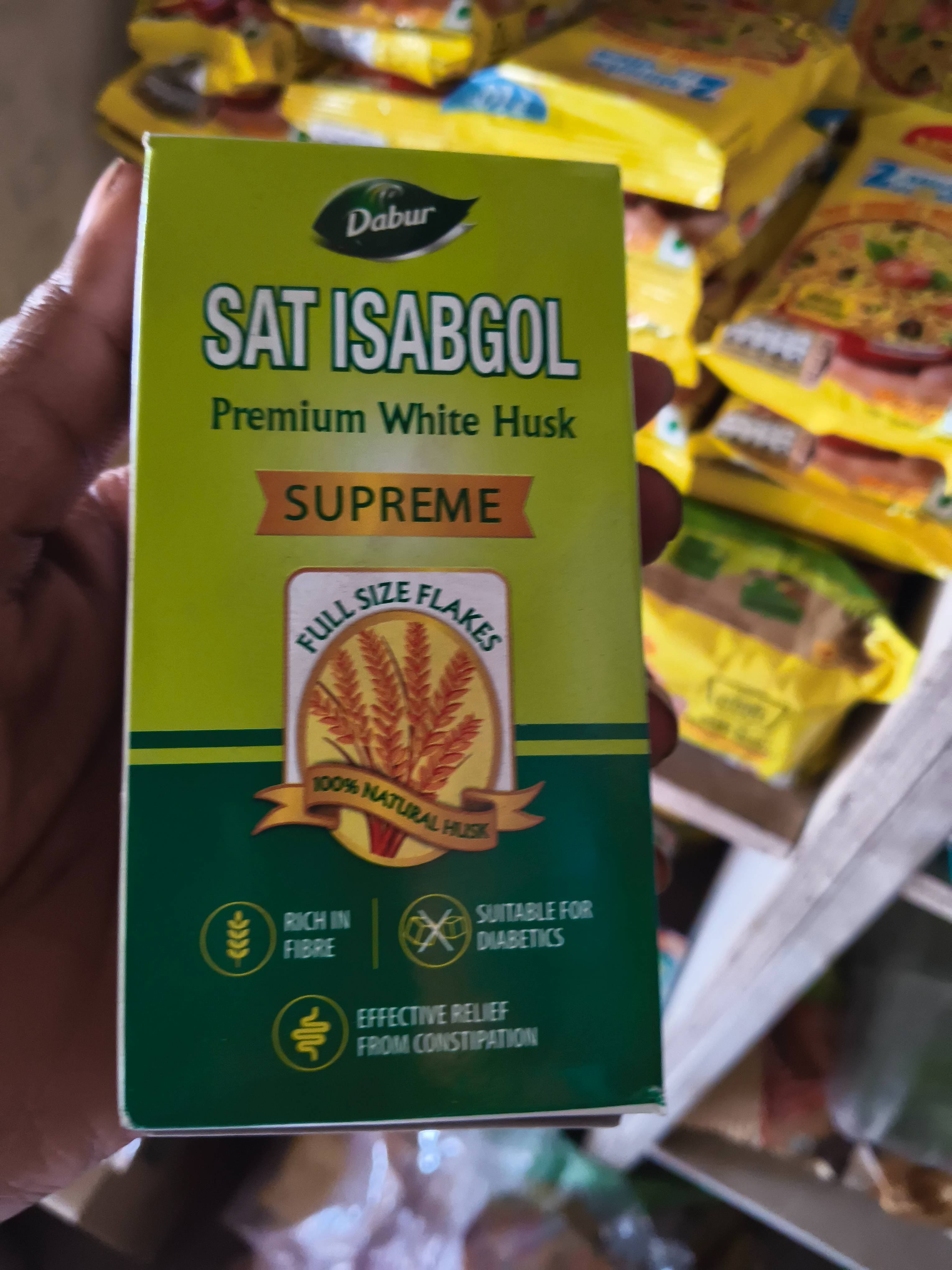 Dabur Sat Isabgol Premium White Husk - dabur sat isabgol premium white husk in dhankanal - relieve constipation - Buy Online at Sri Ram Varity Store