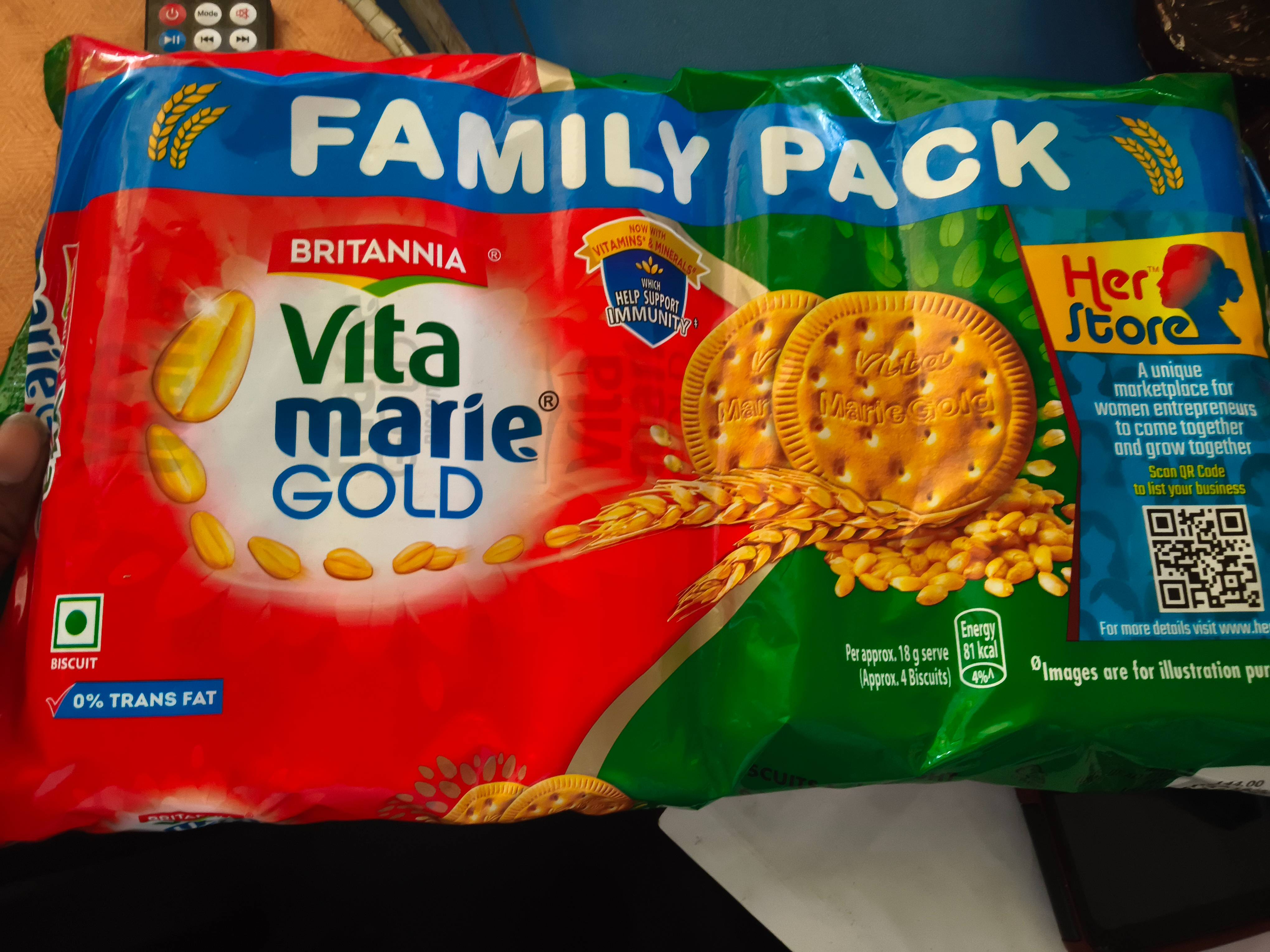 Britannia Vita Marie Gold Family Pack - britannia vita marie gold family pack in aluajharan - delicious and nutritious - Buy Online at Sri Ram Varity Store