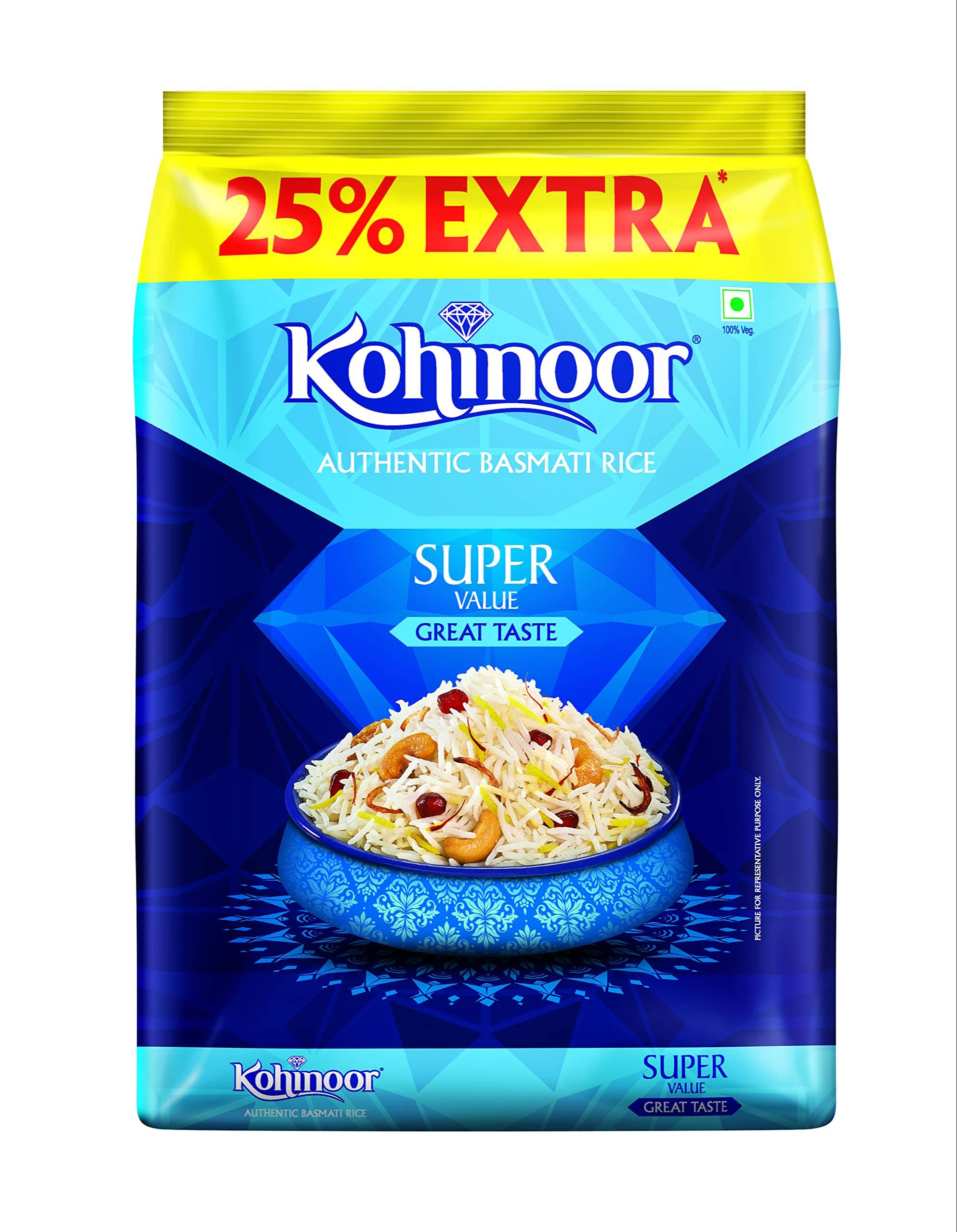 Kohinoor Basmati Rice in Mumbai: Authentic Basmati Rice Super 1kg -  - Buy Online at NXTGEN SUPERMARKET