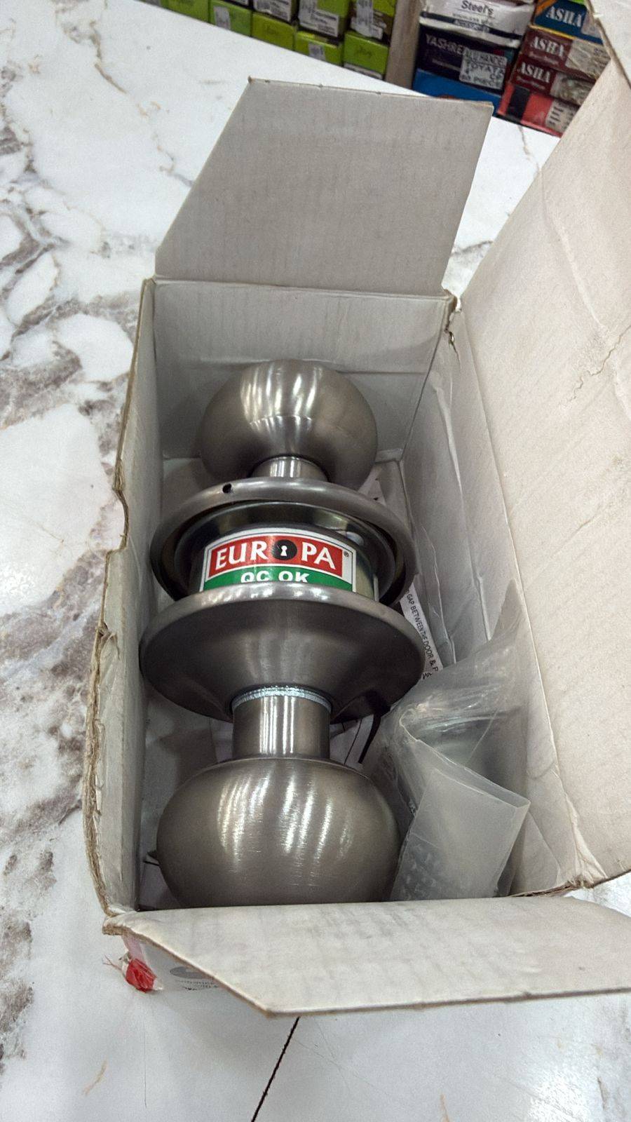 Europa Stainless Steel Door Knob Set in Nellore - Secure Locking Mechanism -  - Buy Online at CHAMUNDA GLASS AND HARDWARE