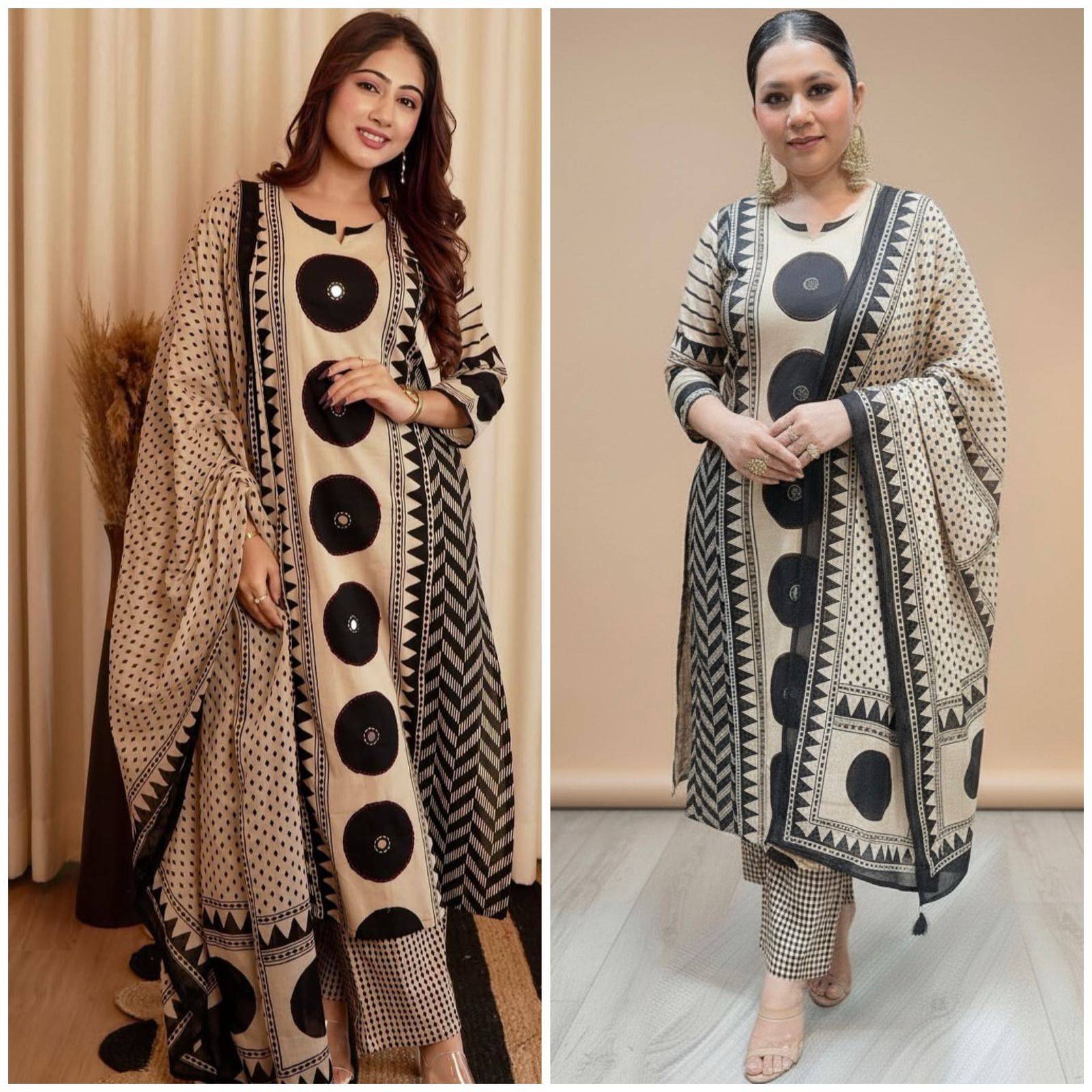  Type: kurti+plazo+dupatta  Fabric - cotton 60 Delhi NCR RIDDHI FASHION BRAHMANIYAPARA  Trasiya Road Near  Govindbaug Vegitable Market Pedak Road LANDMARK Govindbaug Vegitable Market