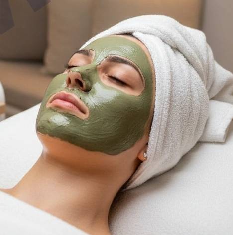 Herbal Green Clay Face Mask in Pooja Beauty Salon - Skin Rejuvenation -  - Buy Online at pooja beauty salon