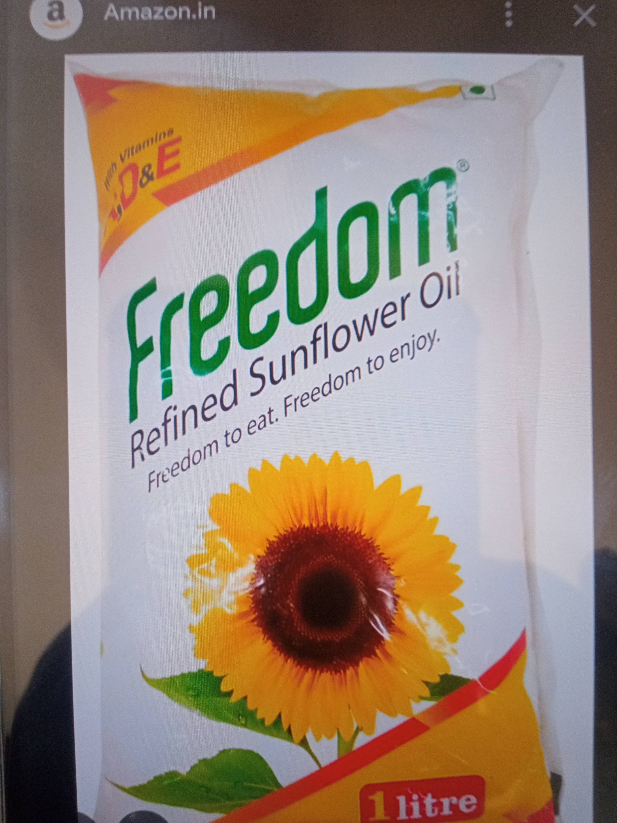 Freedom Refined Sunflower Oil in Vijayawada Enriched with Vitamins A, D, and E -  - Buy Online at ANJURI SATYANARAYANA