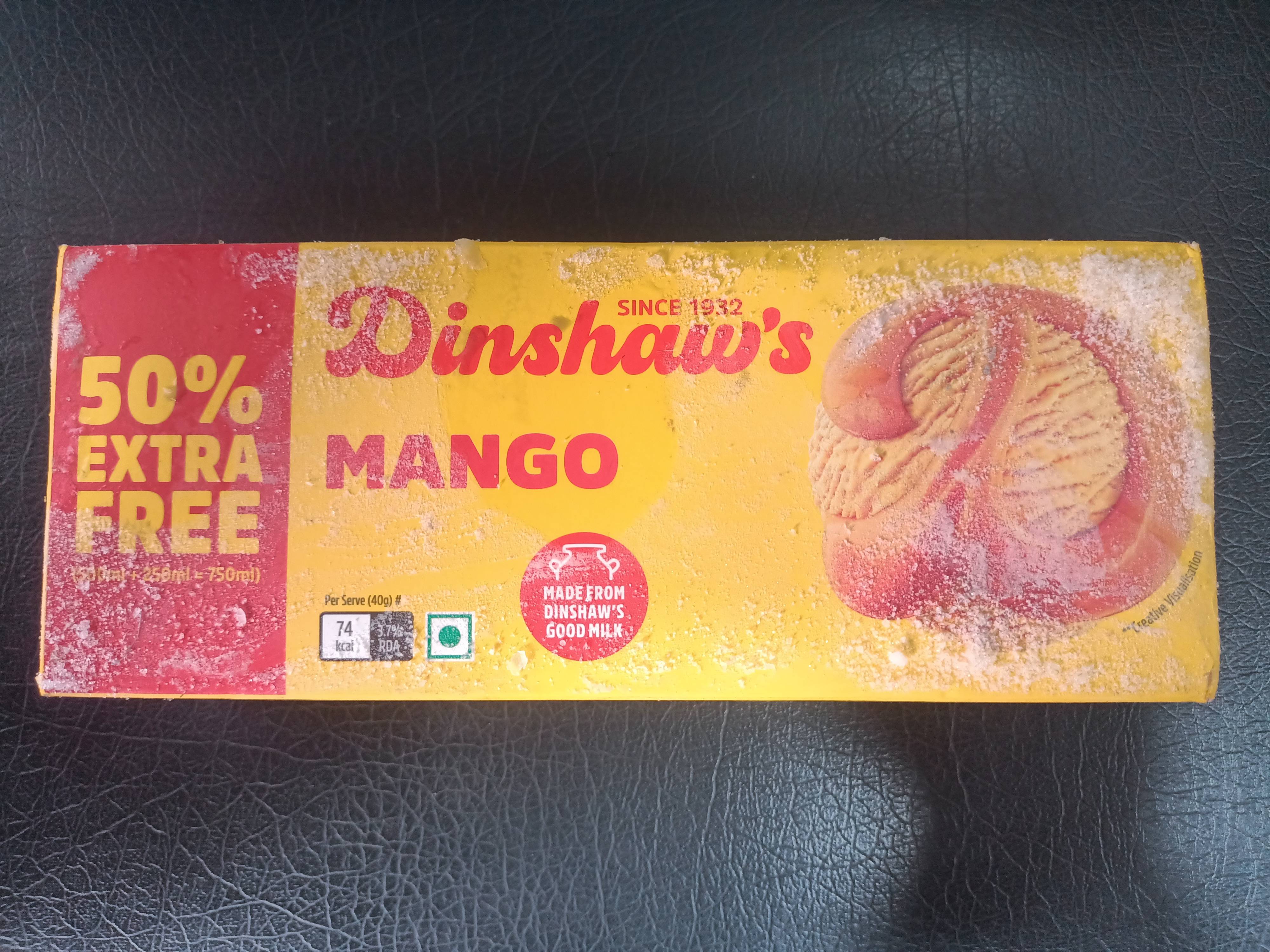 Dinshaws Mango Icecream Family Pack - Image 2