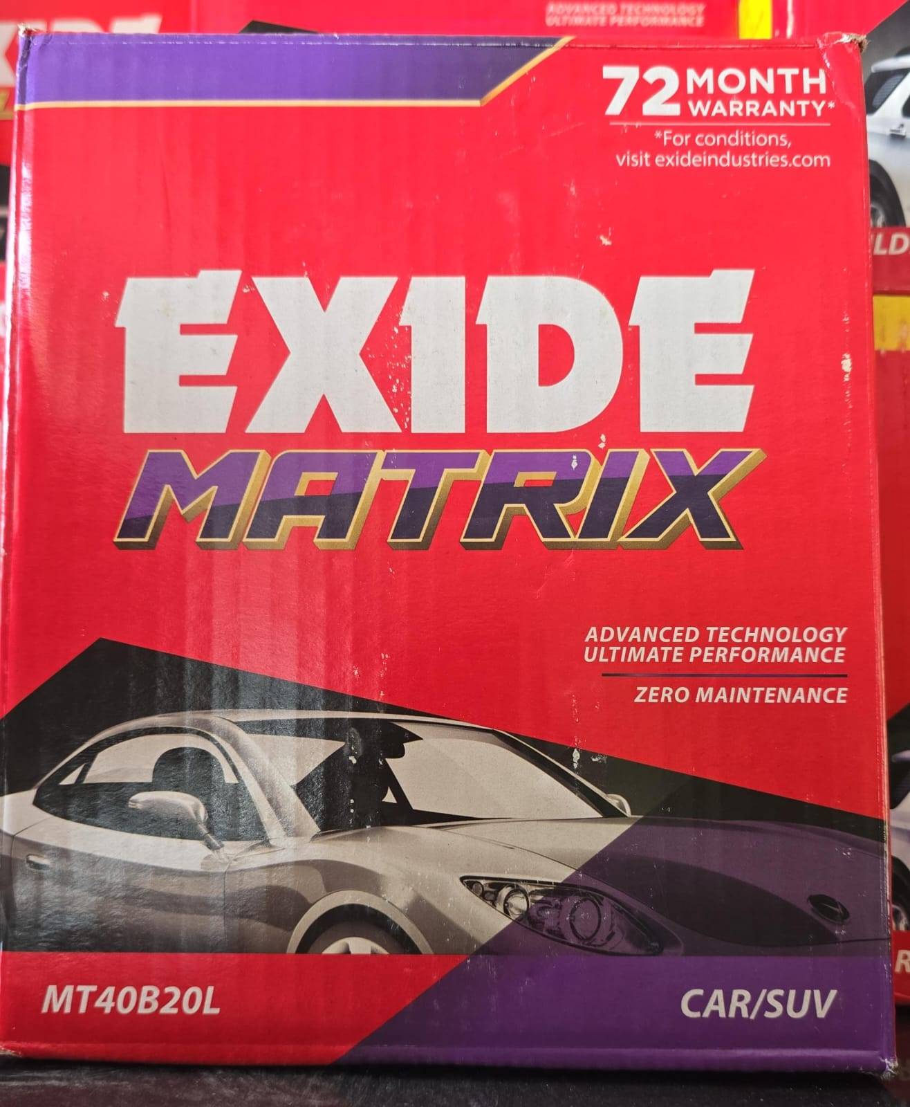  Exide Car/SUV Battery in Kota 72-month Warranty STAR BATTERY SERVICING 3 SG 75 VIGYAN NAGAR VIGYAN NAGAR KOTA RAJASTHAN 324005 324005 LANDMARK Shopping Complex