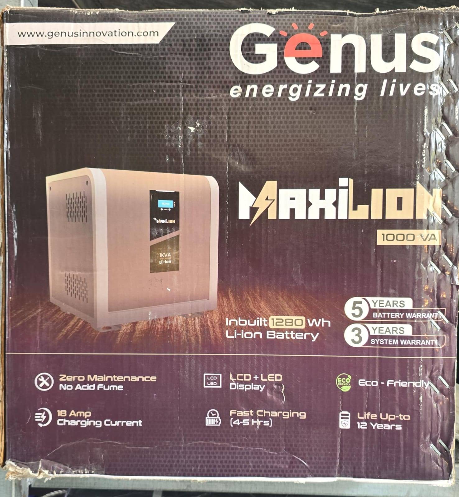 Genus Maxilion Inverter COMBO SET in Kota - Efficient 1000 VA Power Backup -  - Buy Online at STAR BATTERY SERVICING