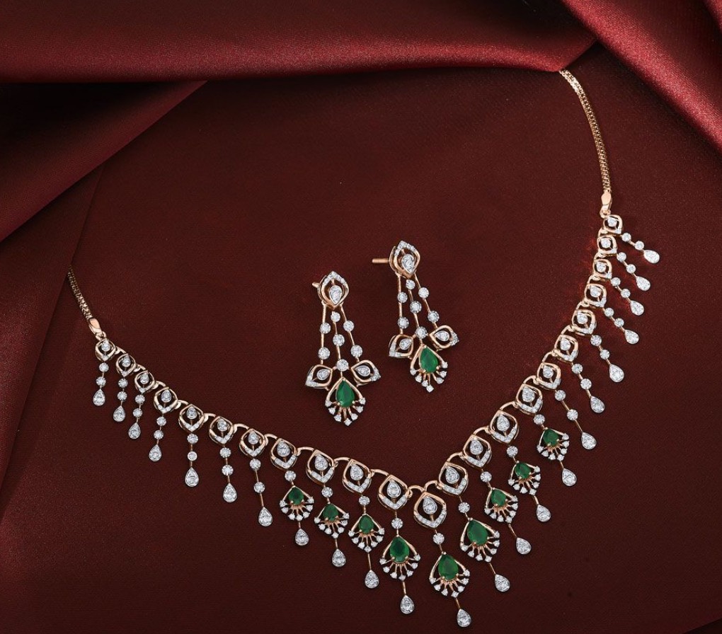Kundan Jewelry Elegant Necklace Set in Jalandhar - Exquisite Design -  - Buy Online at MS STANDARD JEWELLERS