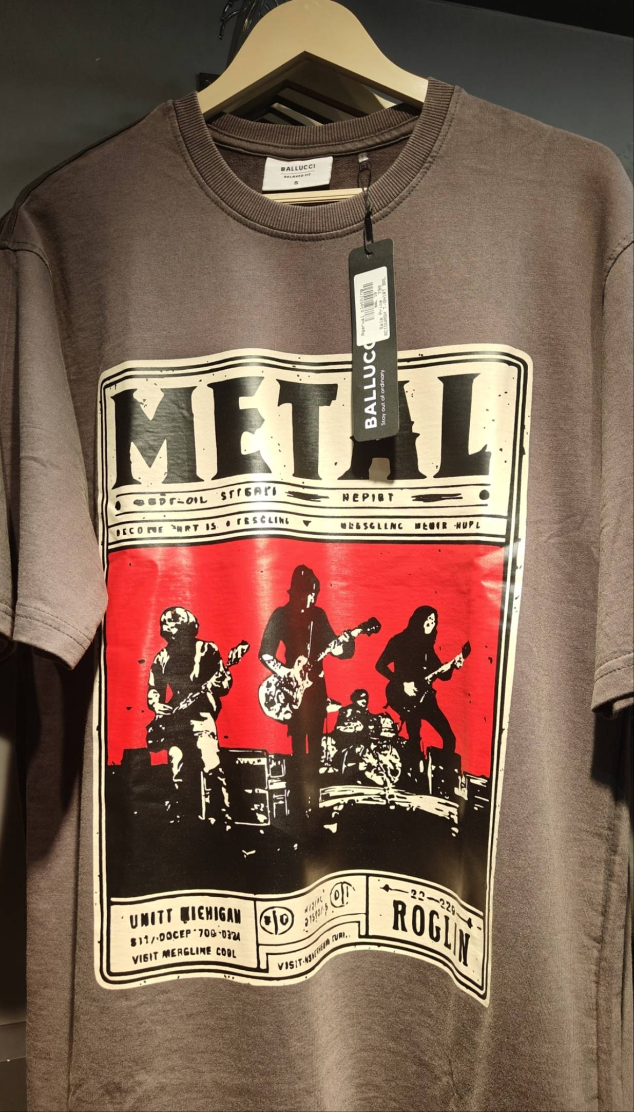 Ballucci Metal Band Graphic T-Shirt in Tezpur Comfort - Music Lovers -  - Buy Online at AGARWAL STORE