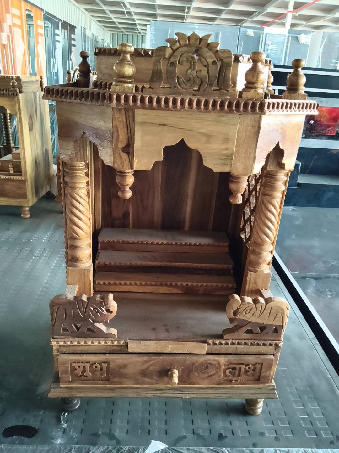 Home Altar Wooden Temple in Erandol: Elegant Design -  - Buy Online at DANISH ANSAR