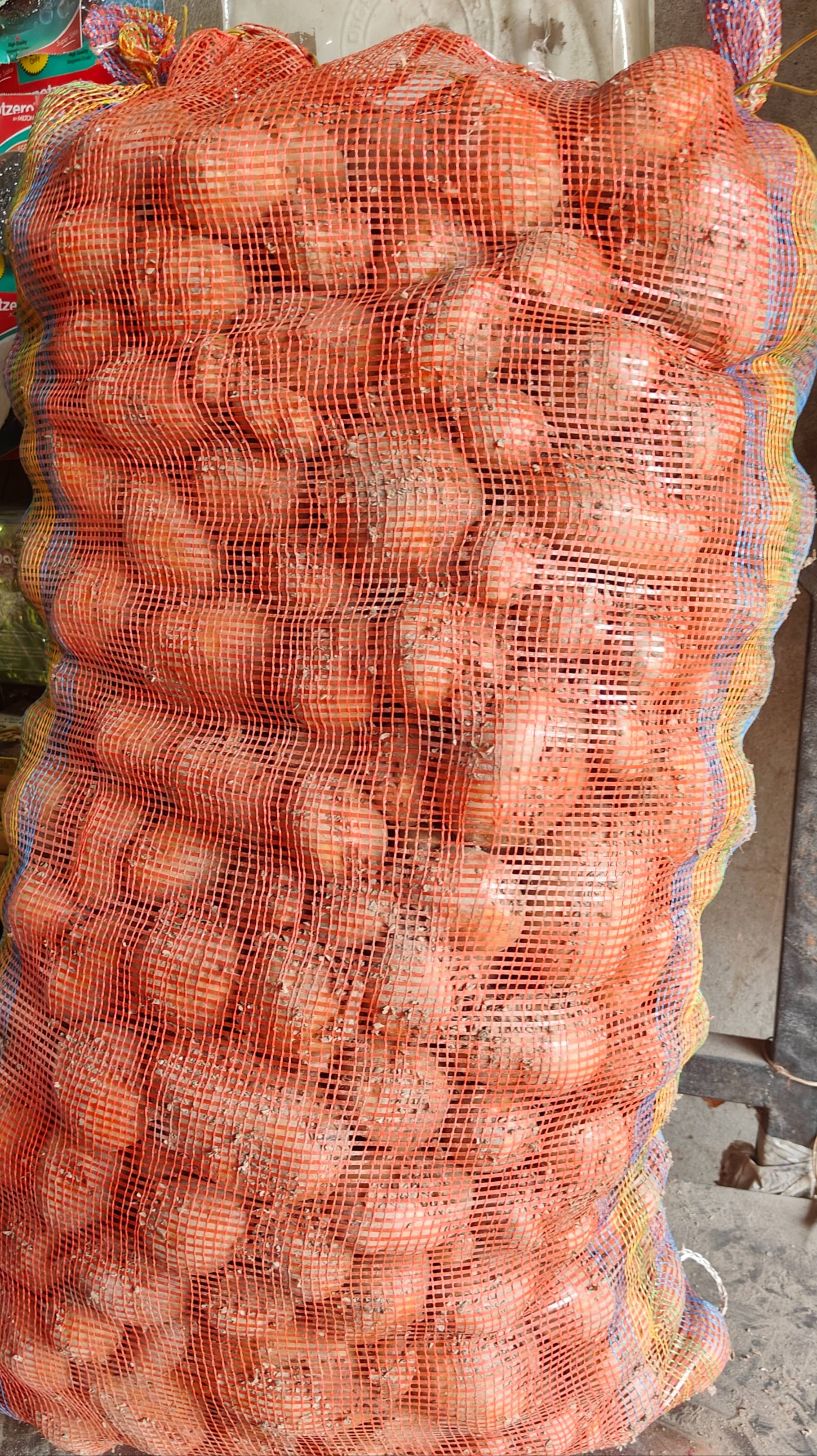 Fresh Onions in Mesh Bag in Tezpur for Extended Freshness -  - Buy Online at DUTTA PATATO STORE