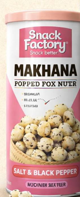 Snack Factory Makhana in Amritsar - Salt & Black Pepper Delight -  - Buy Online at THE SANDWICH COMPANY