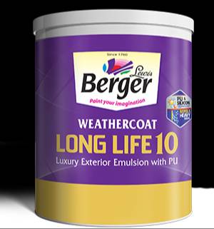 Berger WeatherCoat Long Life 10 in Baran Weather Resistance -  - Buy Online at CHOUDHARY ENTERPRISES