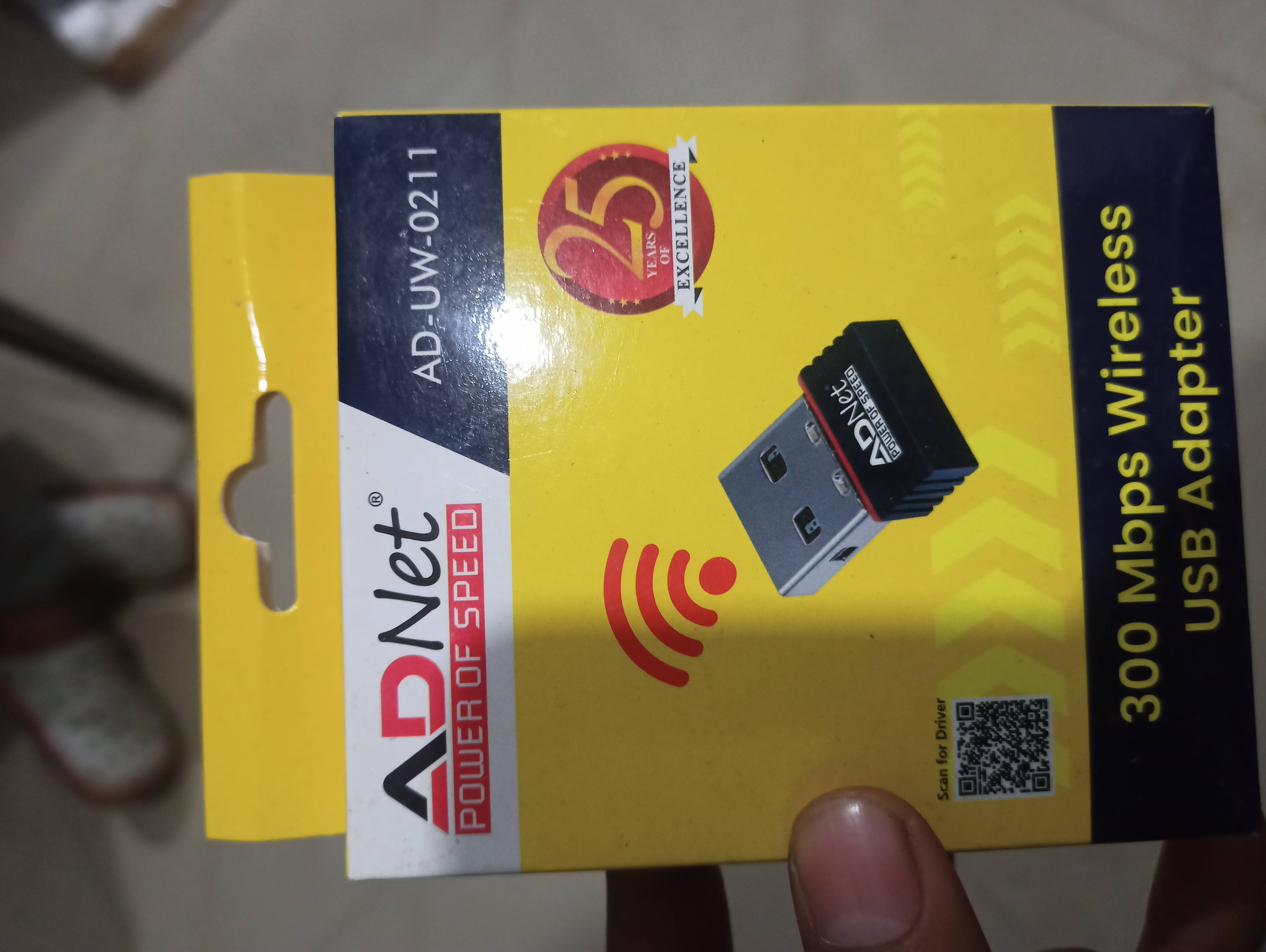 ADNet Wireless USB Adapter in Guwahati 300 Mbps High-Speed Connectivity - Image 1
