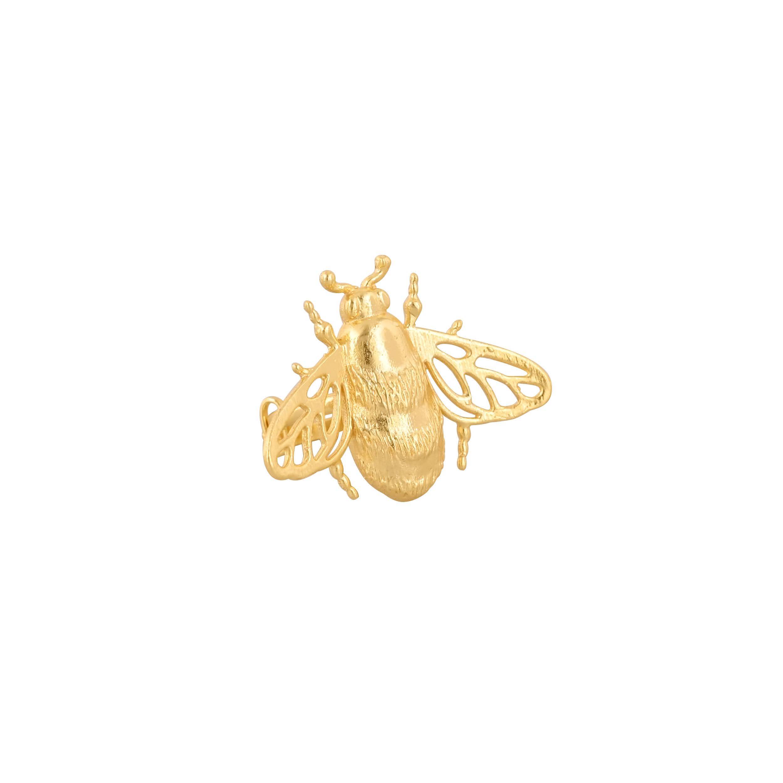 Gold Plated Adjustable Fly Ring in Johri Bazar, Jaipur - Image 1