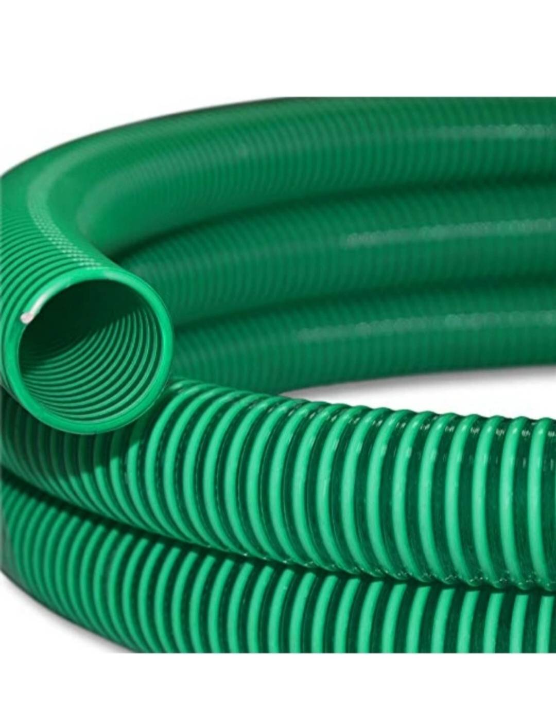 Green Ribbed PVC Suction Hose in [Location (city only)] for Efficient Irrigation -  - Buy Online at SR MARKETING