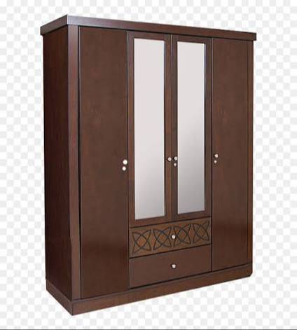 Wooden Wardrobe with Mirror in Bhakatgaon - Spacious Storage -  - Buy Online at ALAL UDDIN MODERN FURNITURE