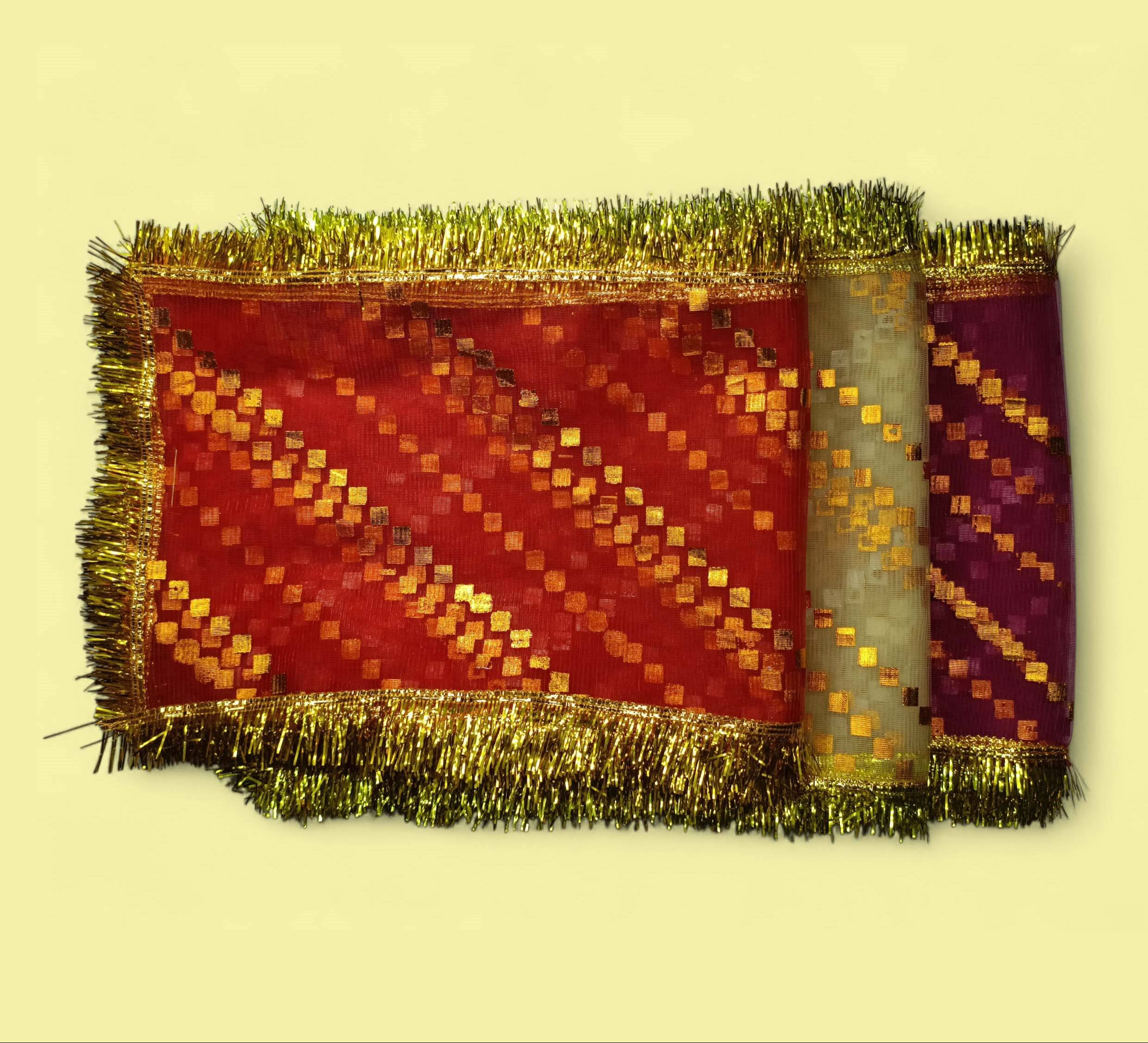Festive Decorative Pooja Cloth Set - Image 2