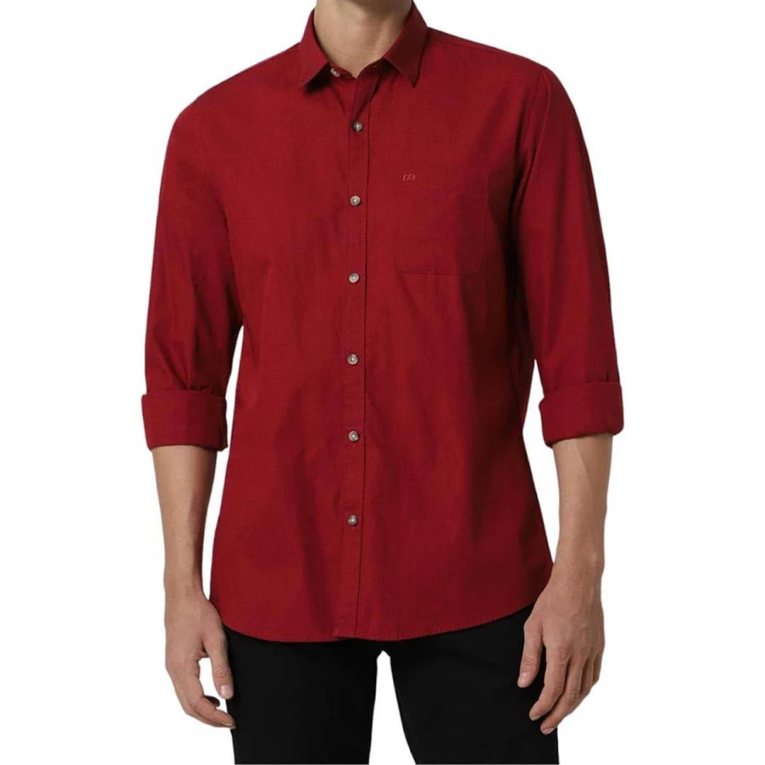  Men's Classic Red Formal Shirt in Vijay Nagar Indore: Stylish Office Attire Novelty Super Store Vijay Nagar, Indore, Madhya Pradesh 452010, India