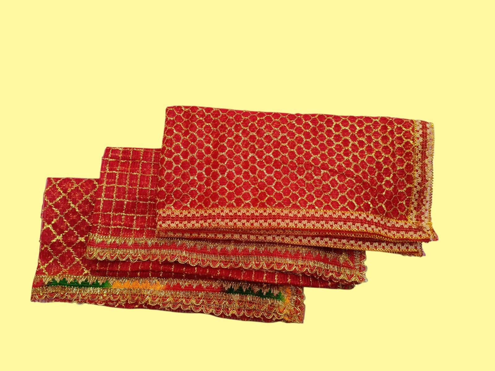 Mata Ki Chunari In Embroidered Work -  - Buy Online at RAJESHWARI TRADERS