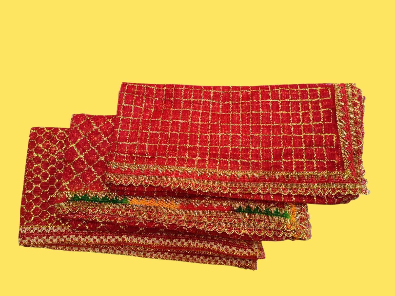 Mata Ki Chunari In Embroidered Work - Image 2