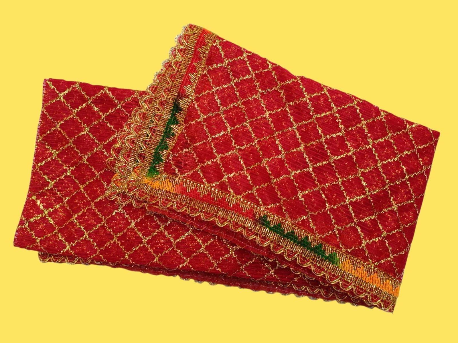 Mata Ki Chunari In Embroidered Work - Image 4