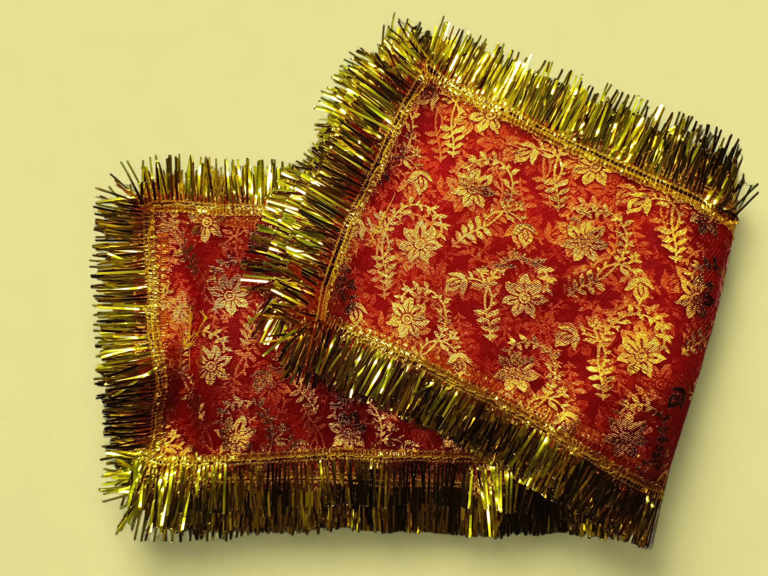 Mata Ki Chunari Foil Print On Tissue Net -  - Buy Online at RAJESHWARI TRADERS