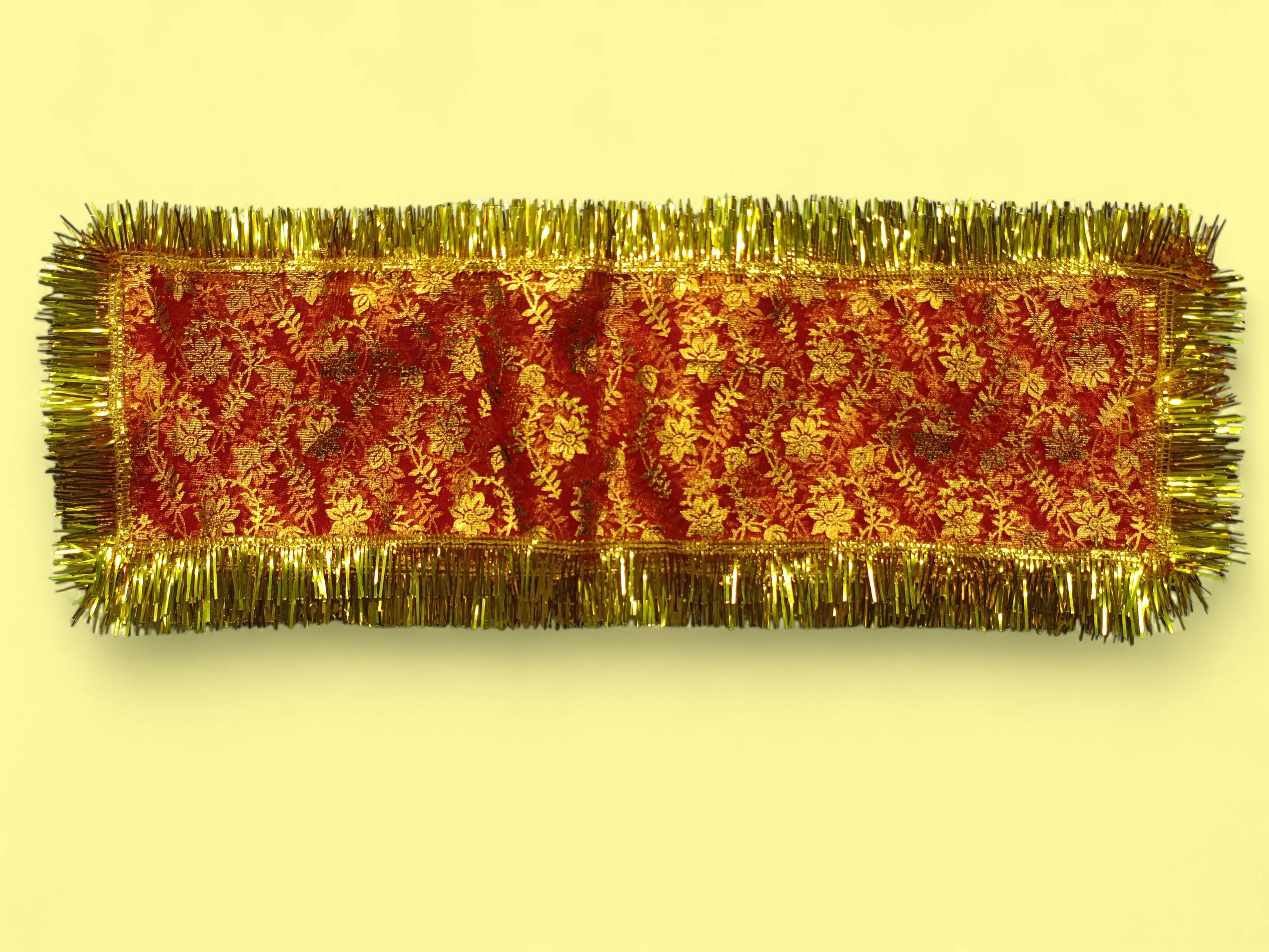 Mata Ki Chunari Foil Print On Tissue Net - Image 2