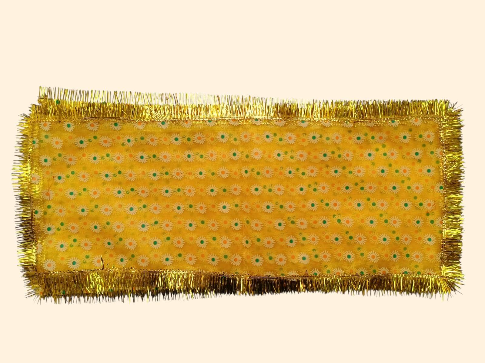 Mata Ki Chunari Khadi Print On Tissue Net - Image 2