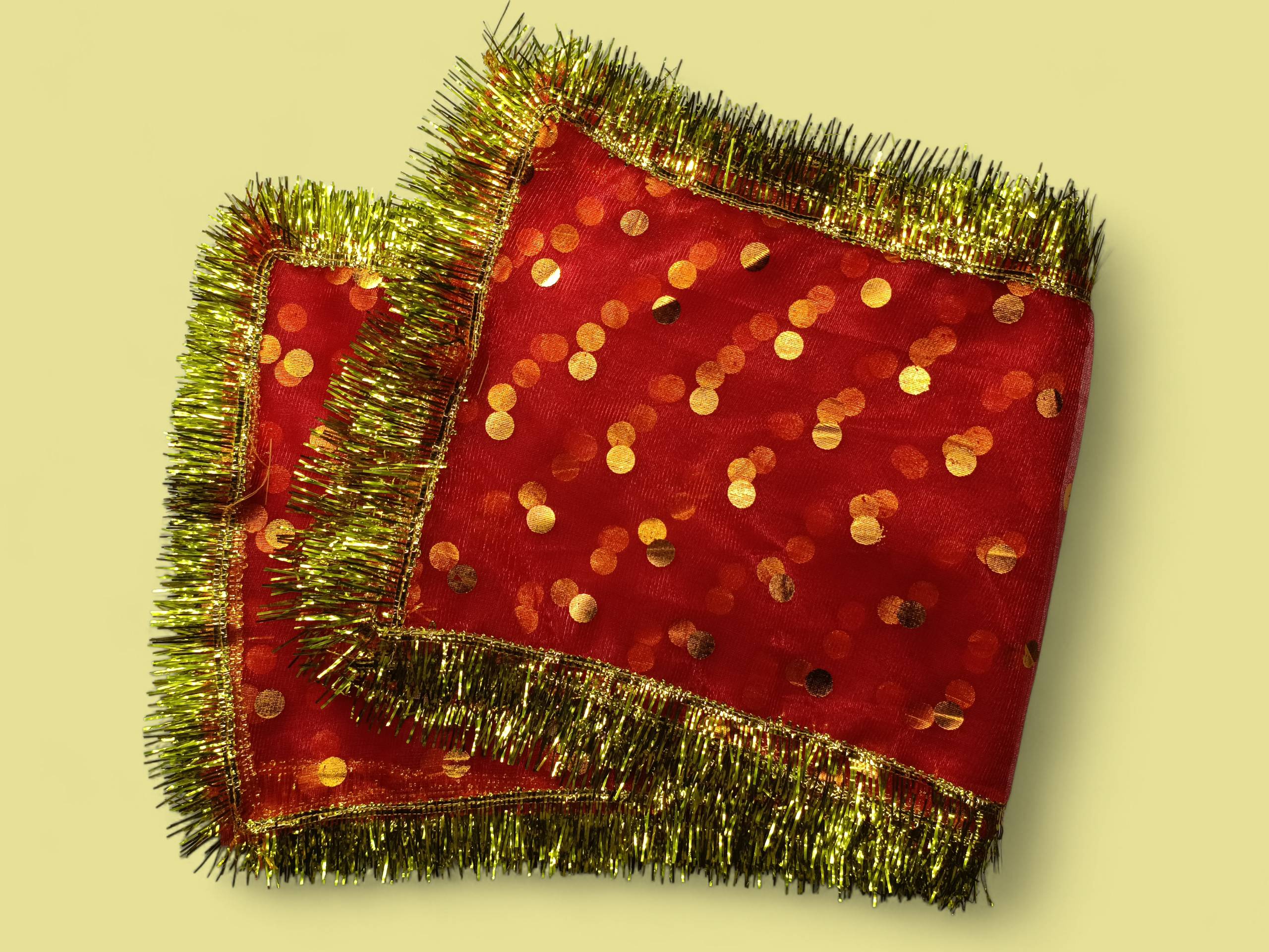 Mata Ki Chunari Foil Goli On Tissue Net -  - Buy Online at RAJESHWARI TRADERS