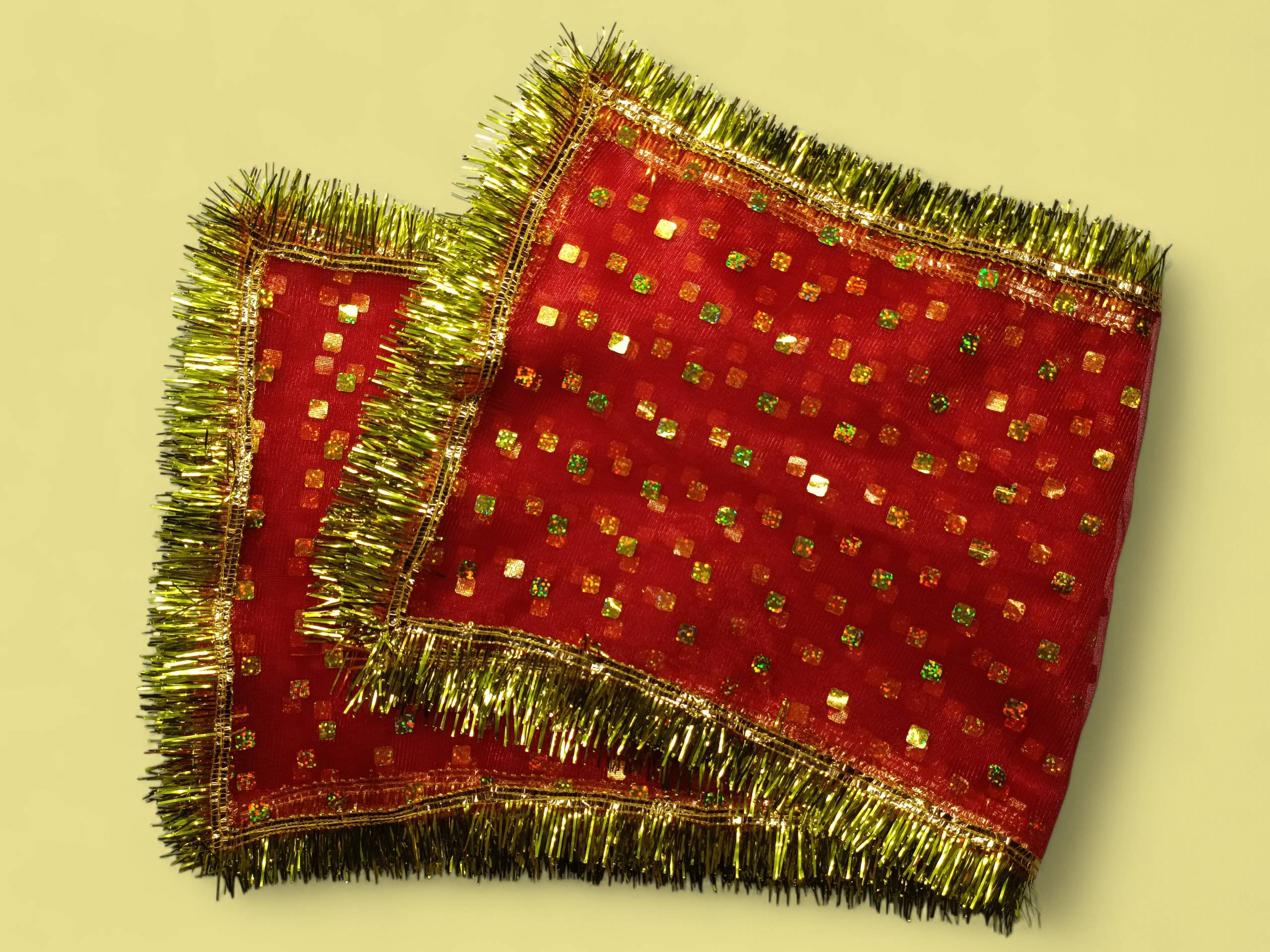  Mata Ki Chunari Hologram On Tissue Net RAJESHWARI TRADERS JANAKPURI CHOWK NEARDHOBIYAN MANDIR