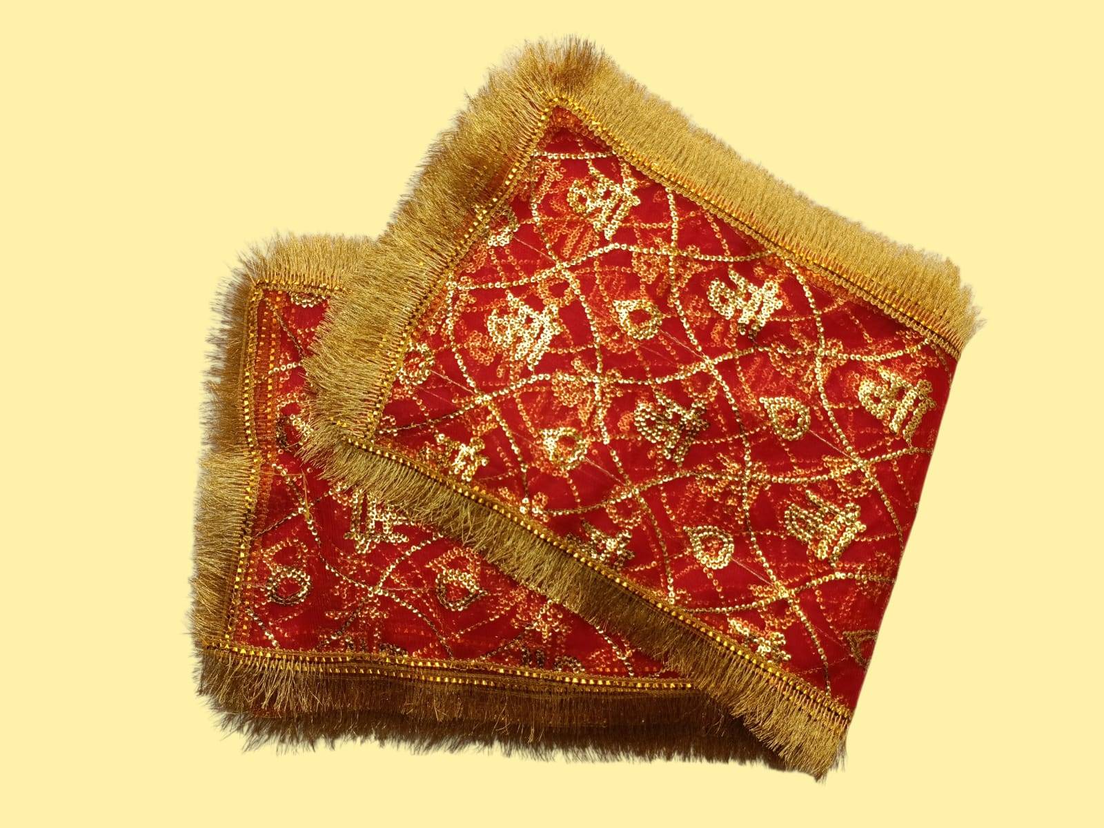  Mata Ki Chunari Sequin Work On Tissue Net RAJESHWARI TRADERS JANAKPURI CHOWK NEARDHOBIYAN MANDIR