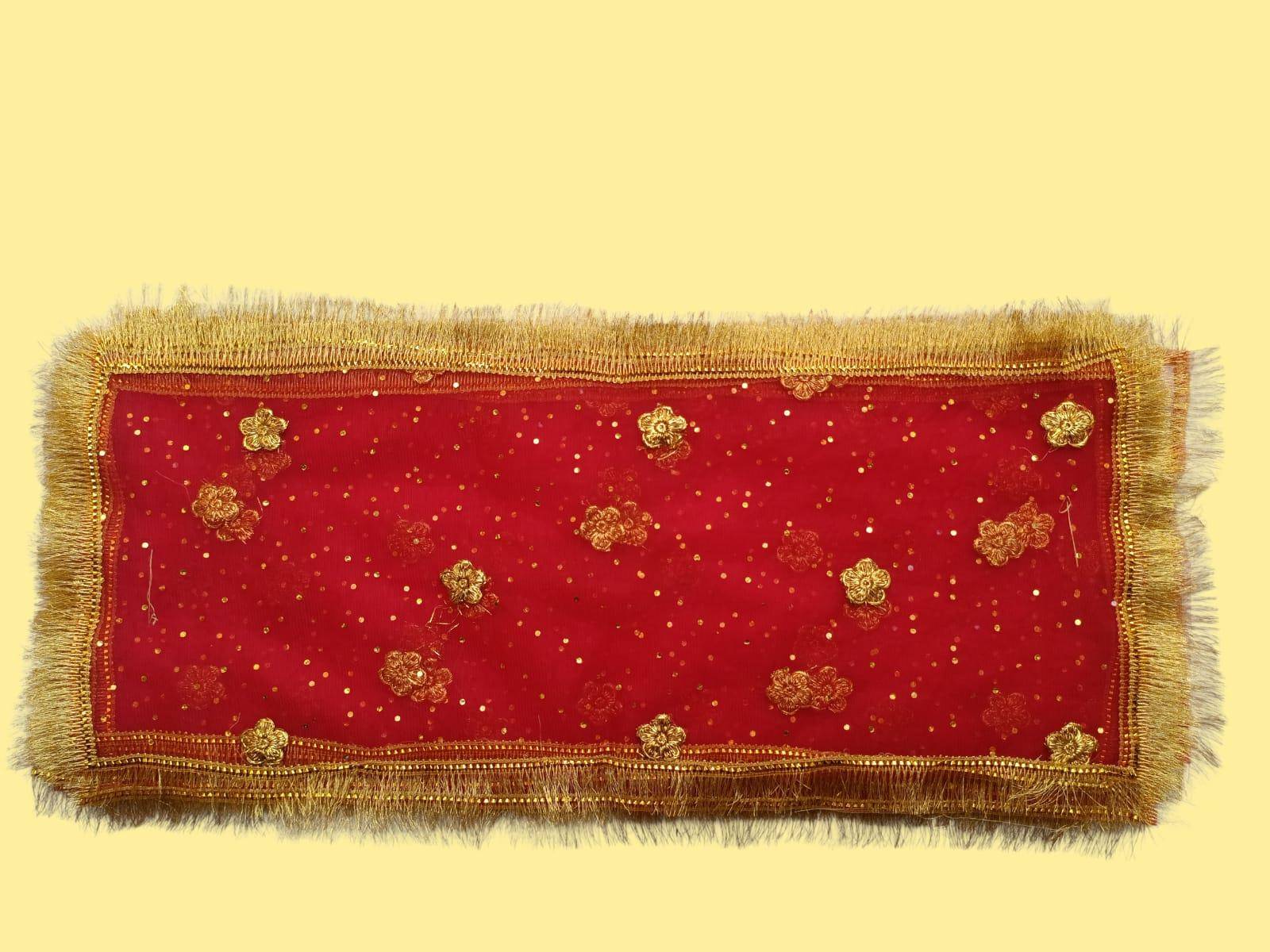 Mata Ki Chunari Thread Work On Mono Net - Image 2