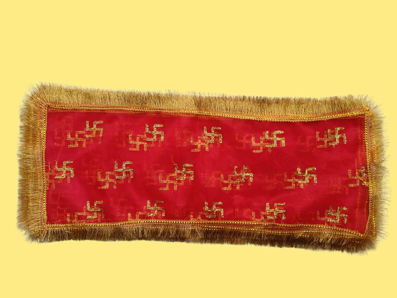 Mata Ki Chunari Sequin Work On Tissue Net - Image 2