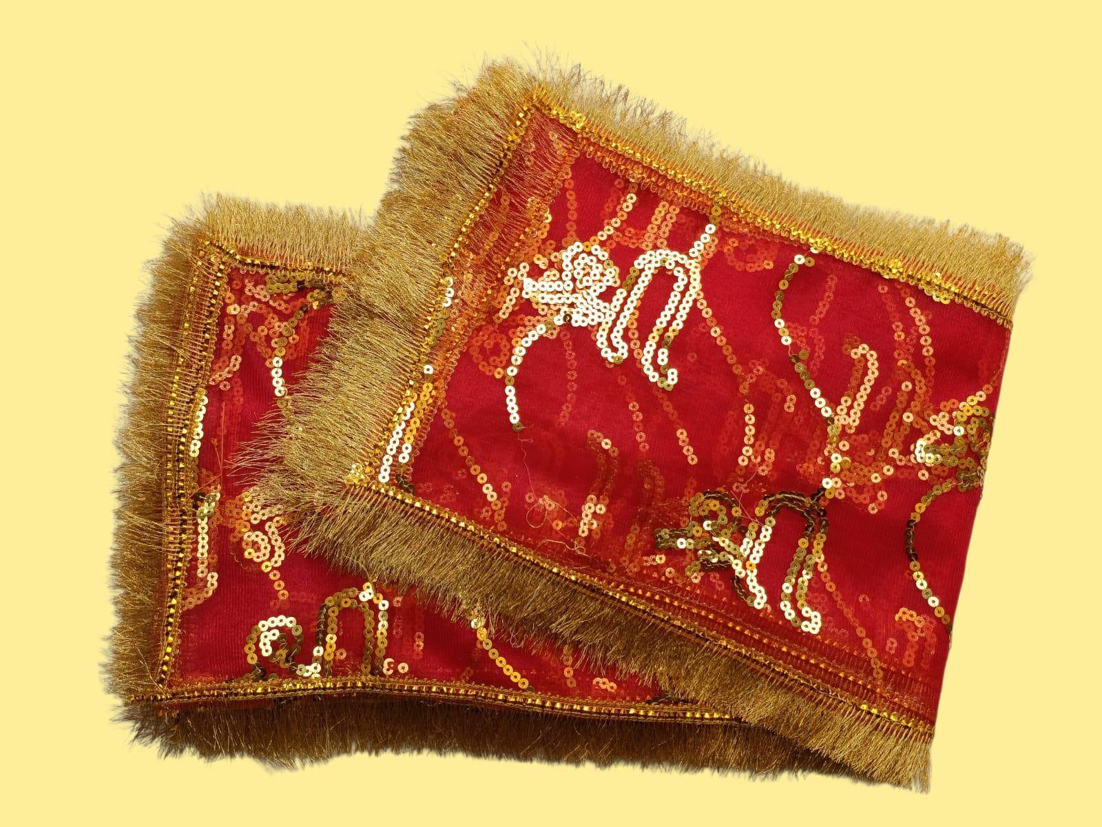  Mata Ki Chunari Sequin Work On Tissue Net RAJESHWARI TRADERS JANAKPURI CHOWK NEARDHOBIYAN MANDIR