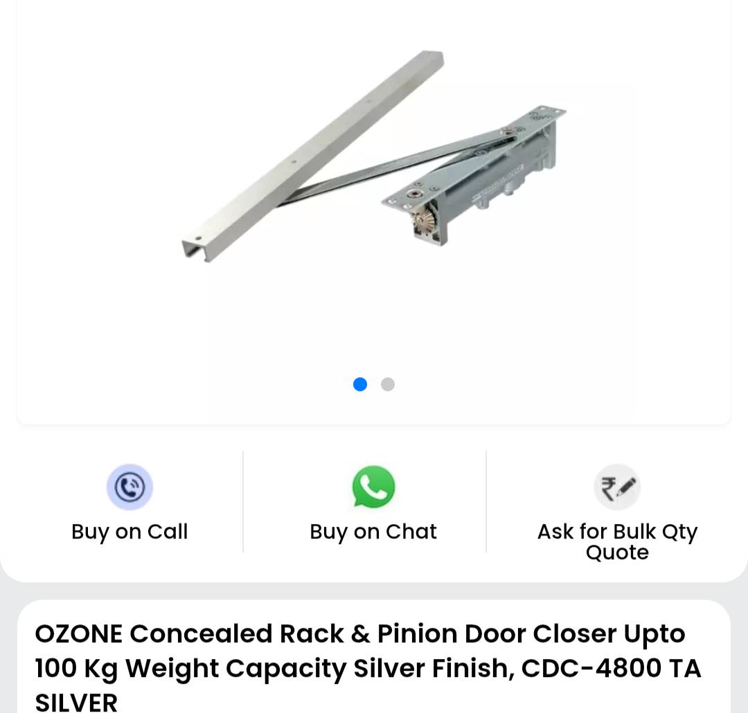  Dor Closer in Chembur: Ensures Smooth and Quiet Door Closing CHEMBUR HARDWARE STORES SHOP NO 15PURUSHOTTAM NIWASOPP TELEPHONE EXCHANGE MAHUL CHEMBUR ROAD CHEMBUR NAKA CHEMBUR