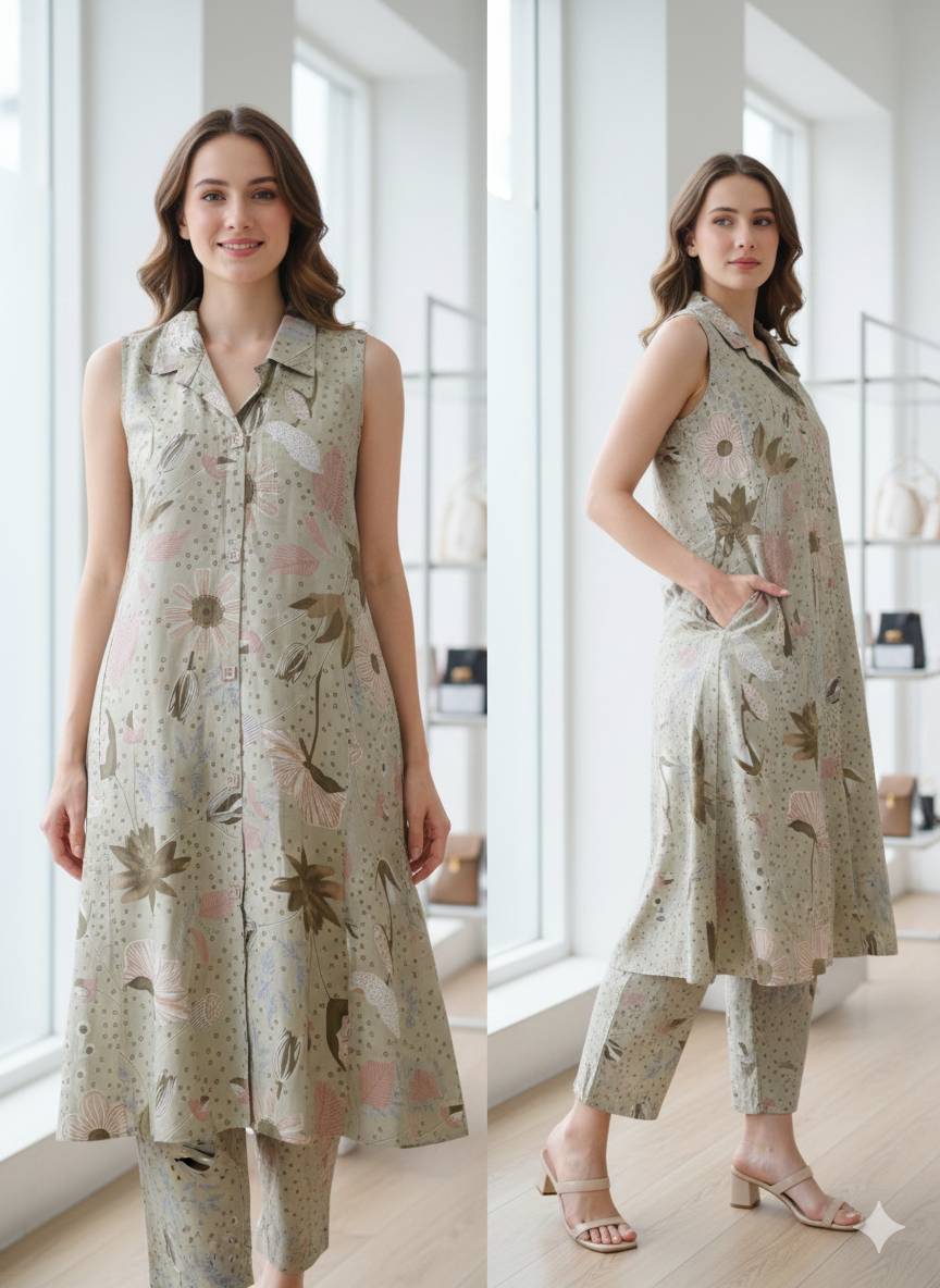  Shree Ji Fashion Co-ord Set in Maheshwar: Elegant Vatican Fabric for Stylish Comfort SHREE JI FASHION SHREE JI FASHION  MAHESHWAR TEHSIL  MAHESHWAR LANDMARK NEAR OF POOJARA SHOWROOM