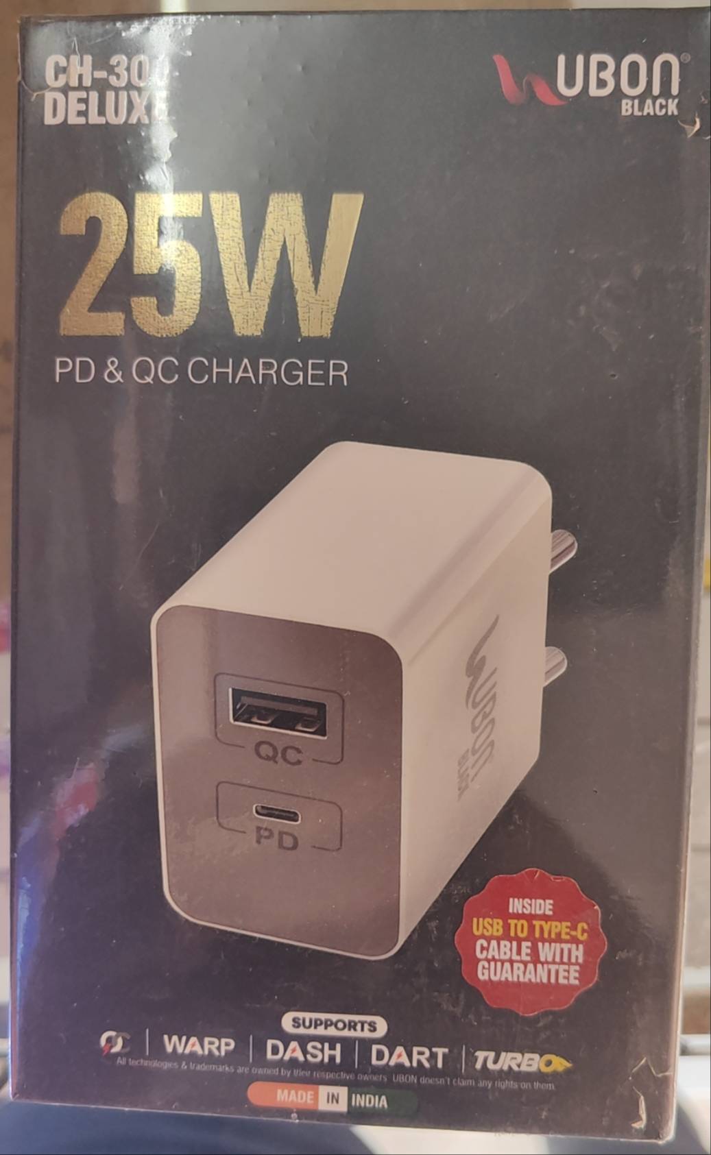 UBON Charger in Tezpur 25W PD & QC Charging Power -  - Buy Online at MY STORE