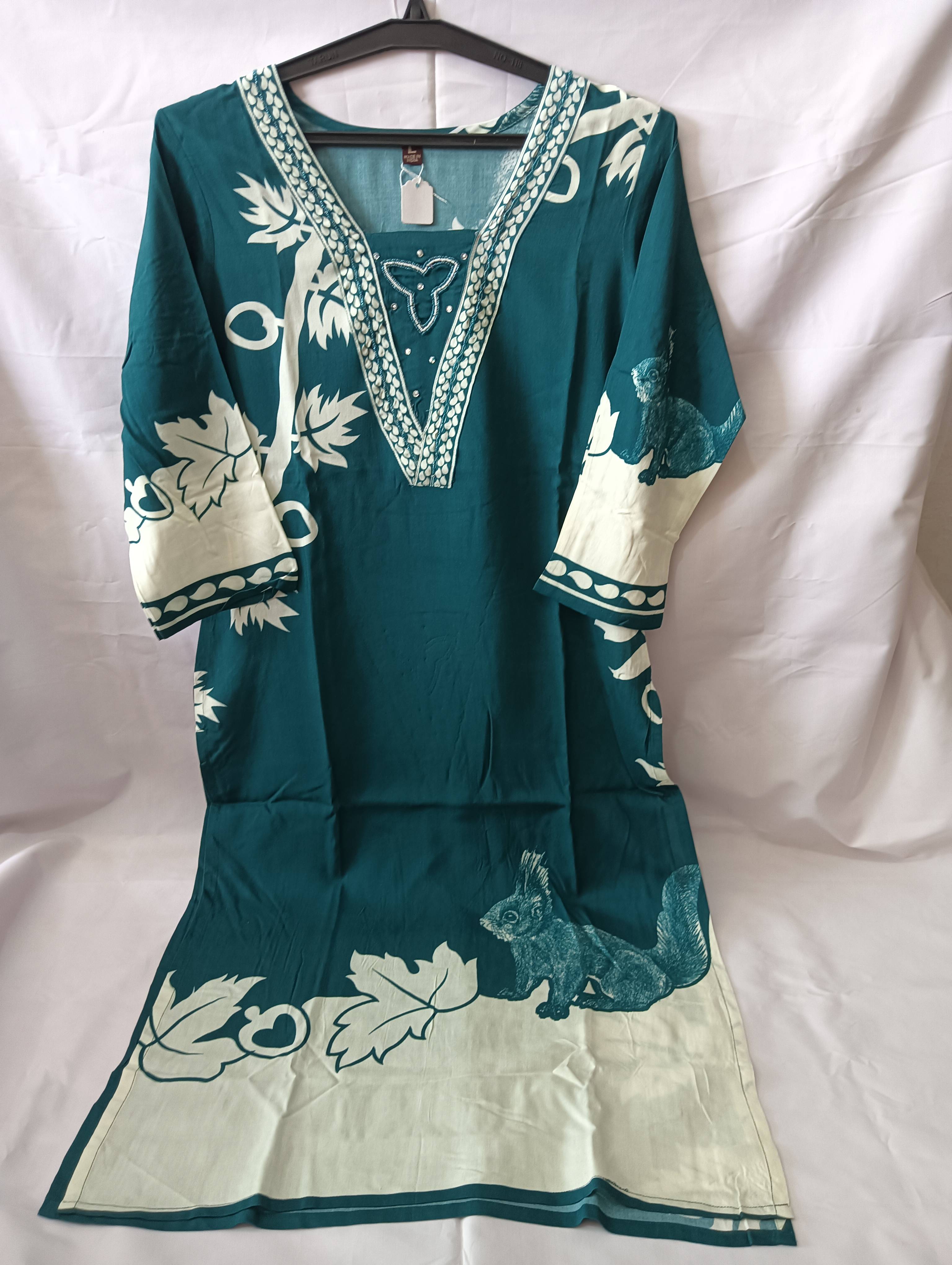 SHREE JI FASHION MAHESHWAR Floral Print Kurta with Plazo Set in Maheshwar - Casual Wear - Image 2