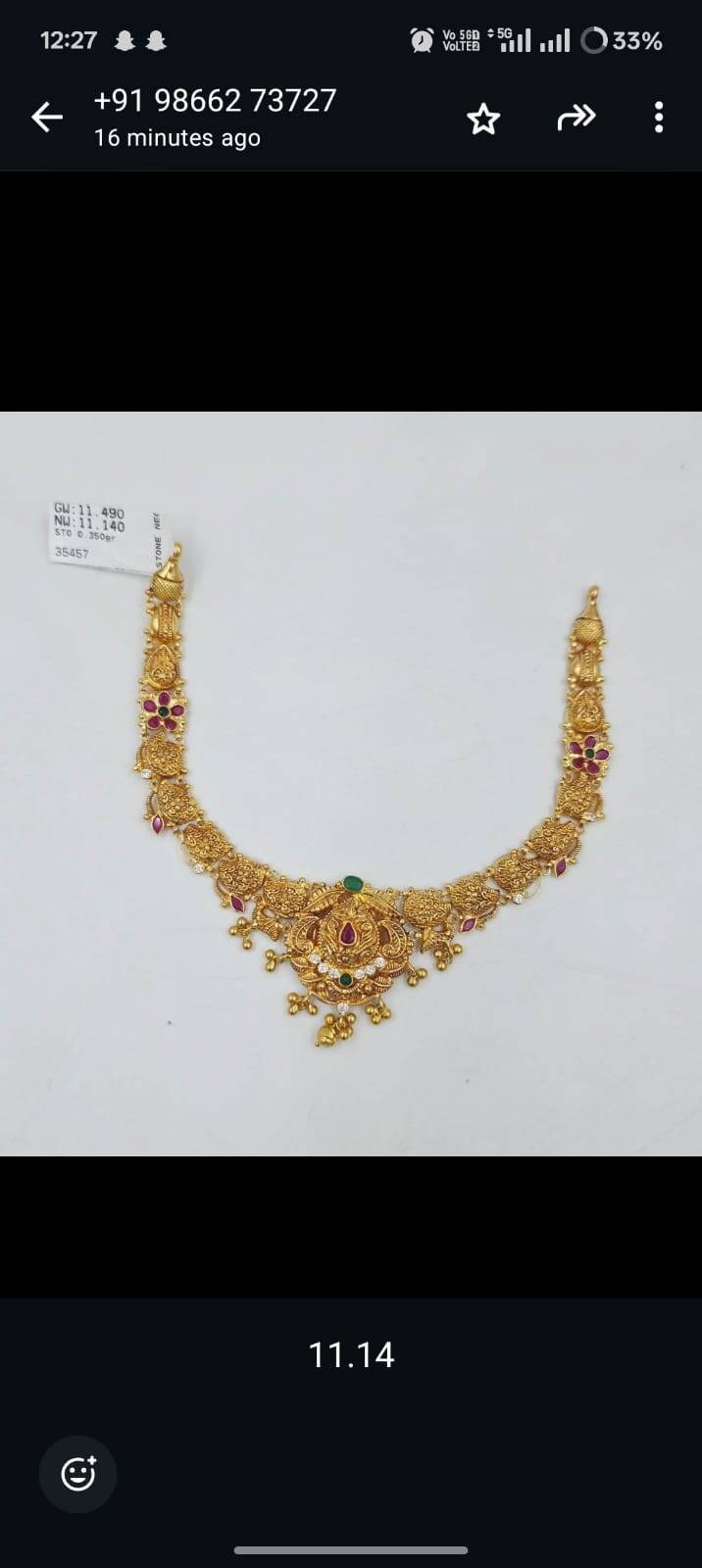 Jewelry/Necklace in Hyderabad - Elegant design -  - Buy Online at SRI JAGADAMBA JEWELLERS