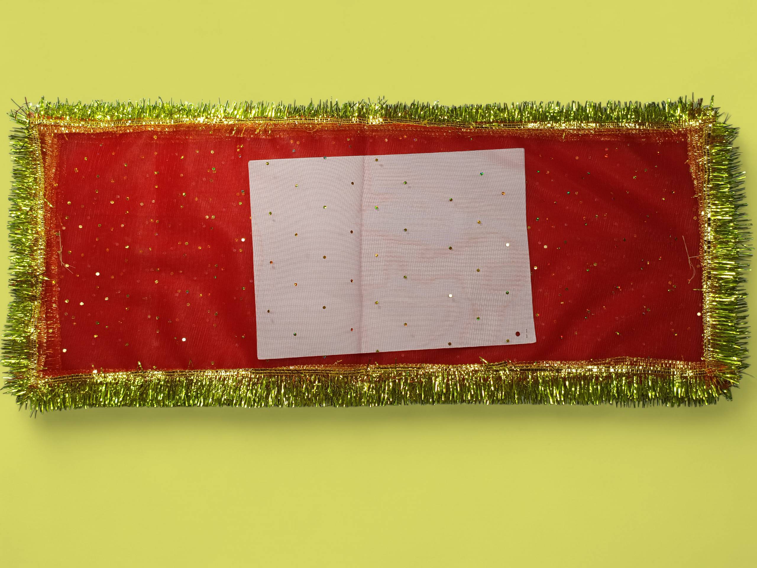 Decorative Pooja Chunri with Golden Accents - Image 2