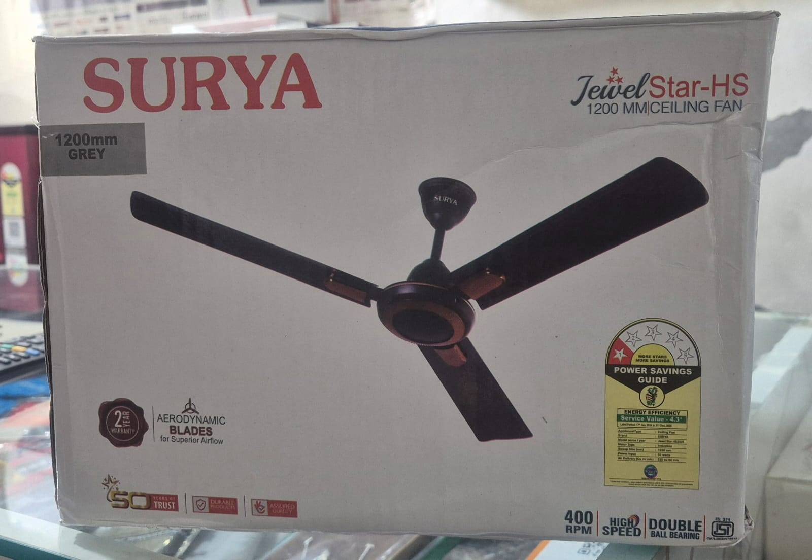 Surya Jewel Star-HS Ceiling Fan in Nearby City Energy-Efficient Design -  - Buy Online at EK ONKER TRADERS