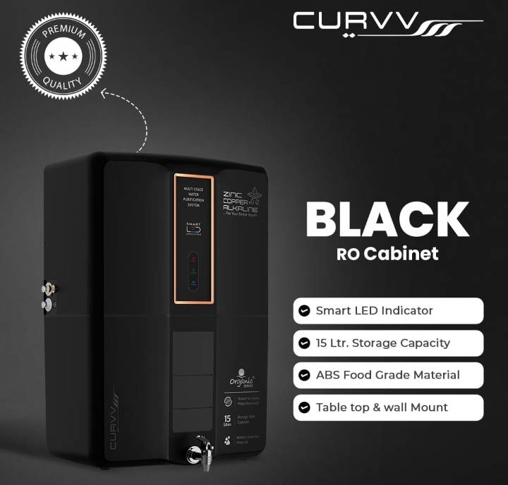 RO Cabinet CURVV Black in Near Panchaytimandir Opposite Khurmi Jewellers Smart LED Technology -  - Buy Online at EK ONKER TRADERS